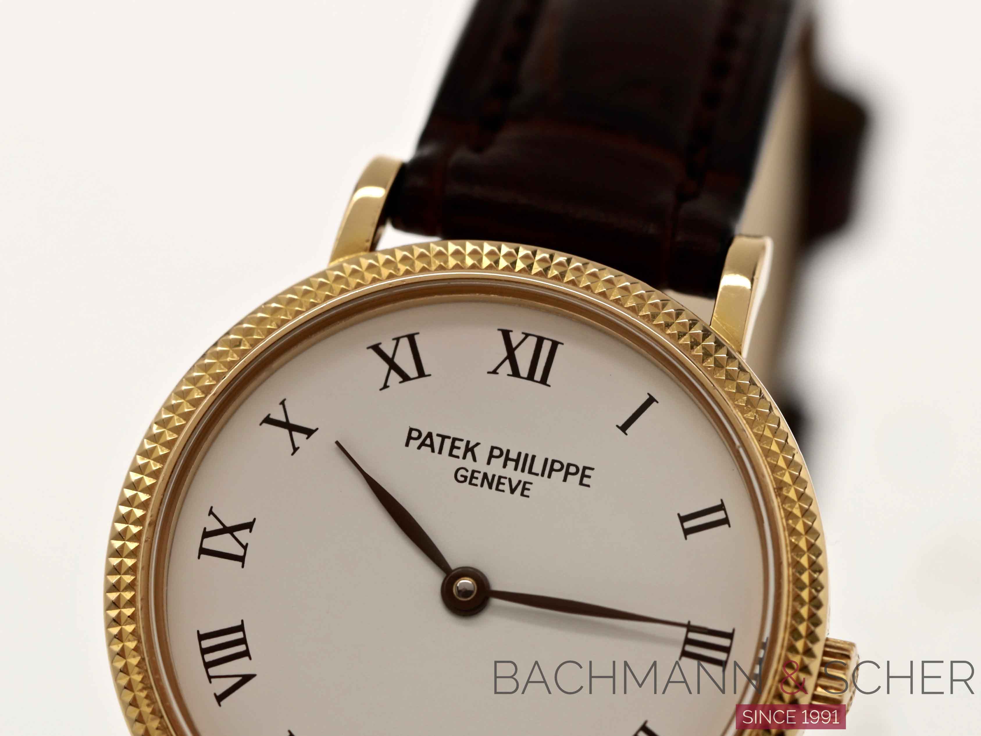 Patek Philippe Calatrava Clous De Paris Lady Ref 4819 18k Yellow