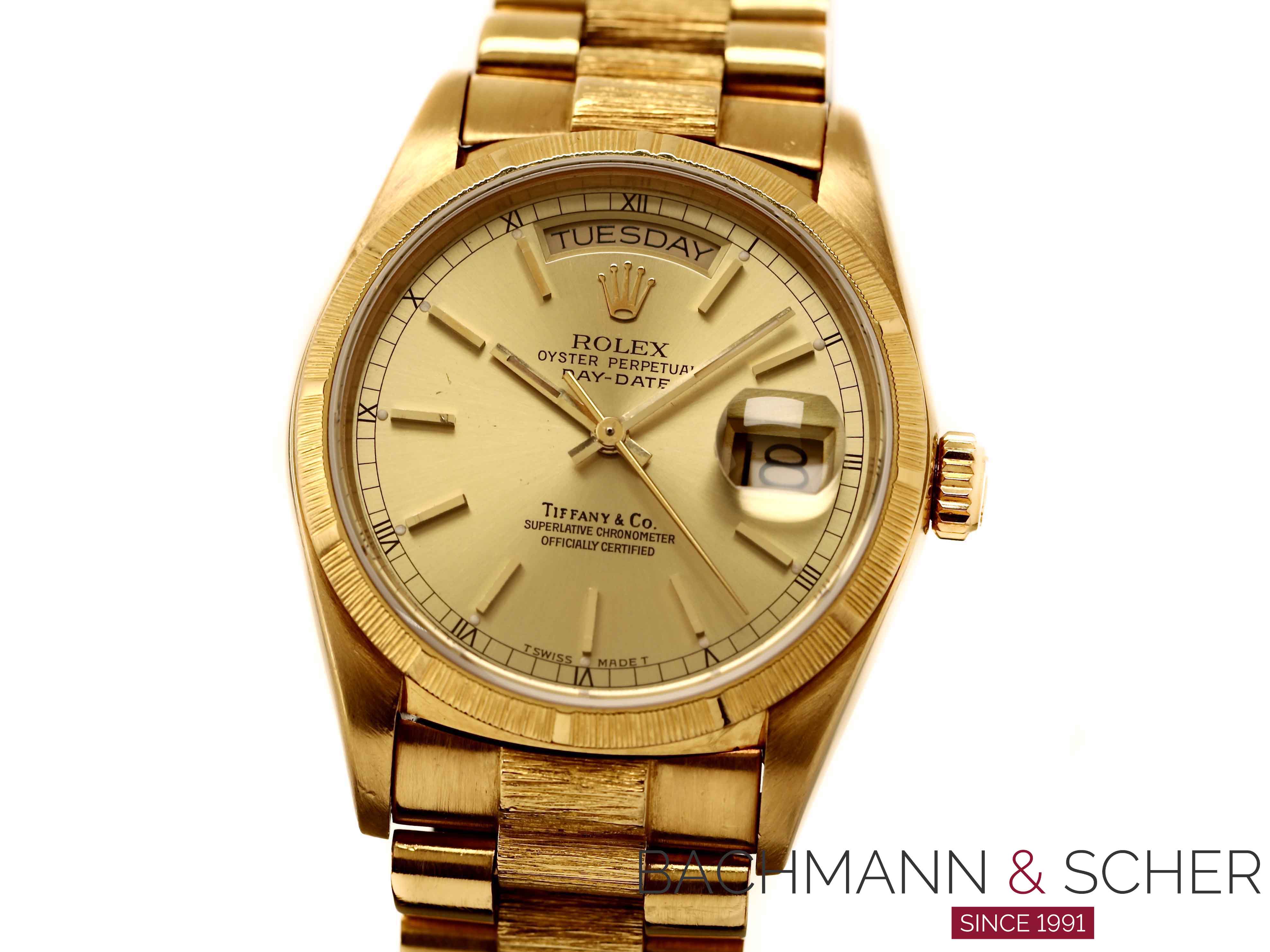 Rolex day date outlet tiffany and co