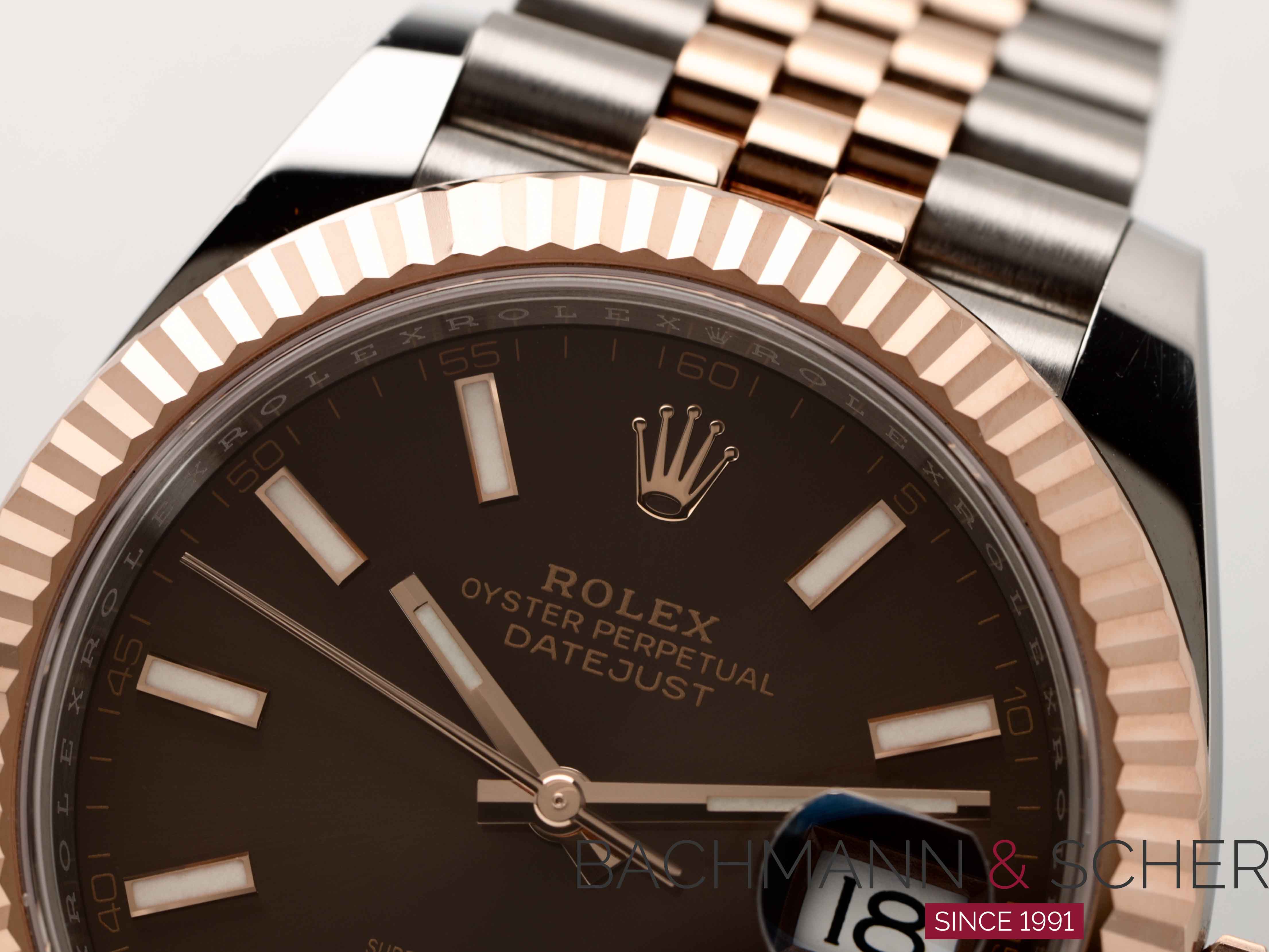 Rolex datejust 41 chocolate jubilee hotsell