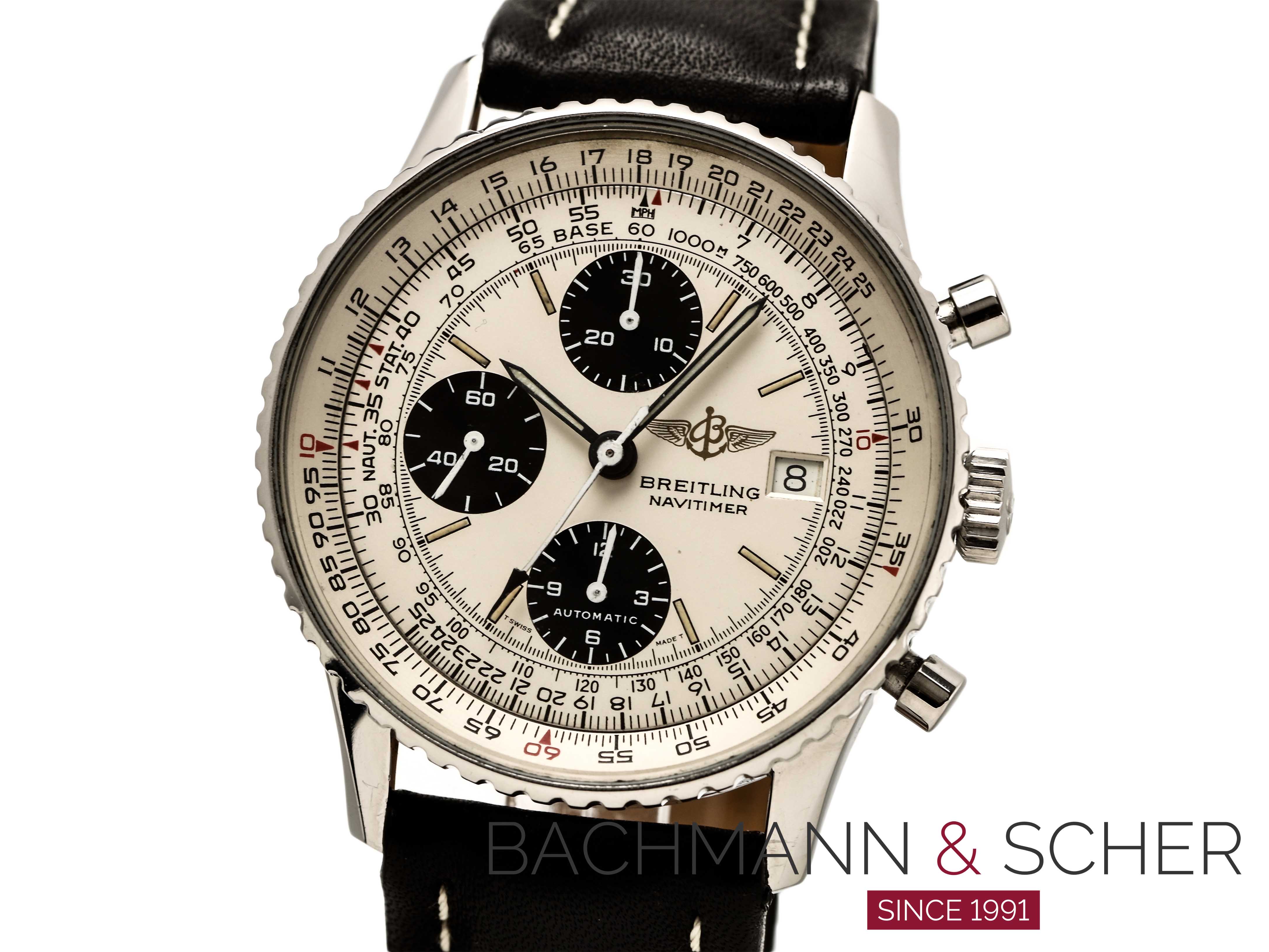 Breitling Old Navitimer Ref A13019 Stainless Steel Bj 1994