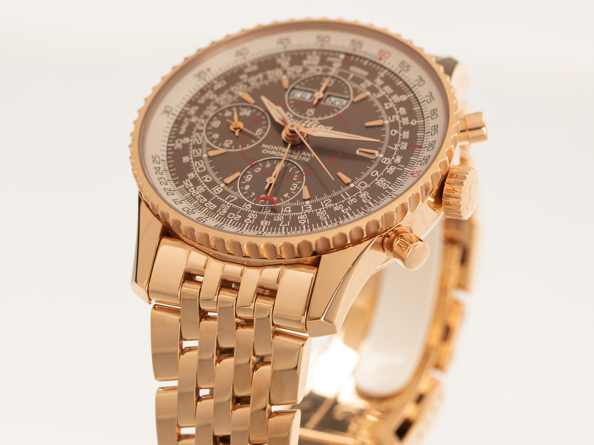 Breitling Montbrillant Datora Ref R21330 12 Q537 18k Rose Gold Box Papers Bj 2012 Limited Edition
