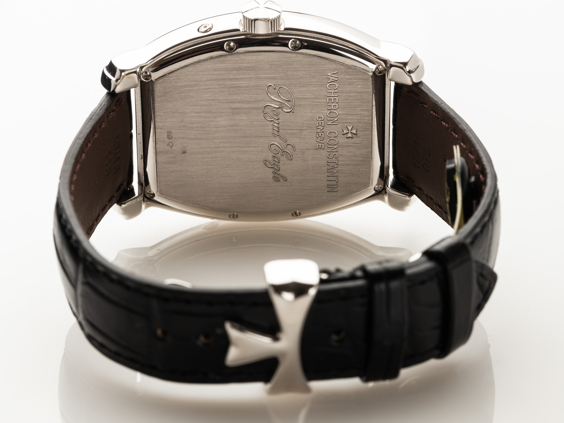 Vacheron Constantin ROYAL EAGLE Tonneau MALTE Ref 42008 000G 18k White Gold Box Paper Bj 2003