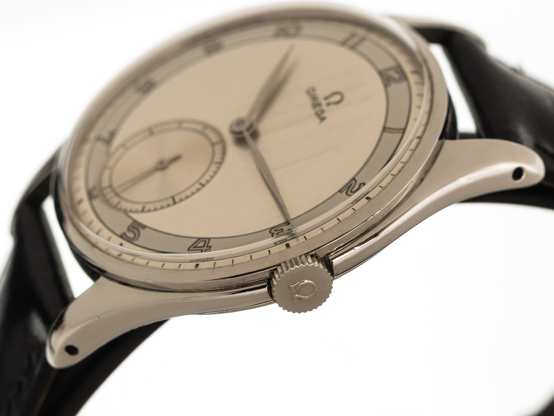 OMEGA Vintage Gentlemen Watch Jumbo 38mm Ref 2505 29 Steel Cal 265