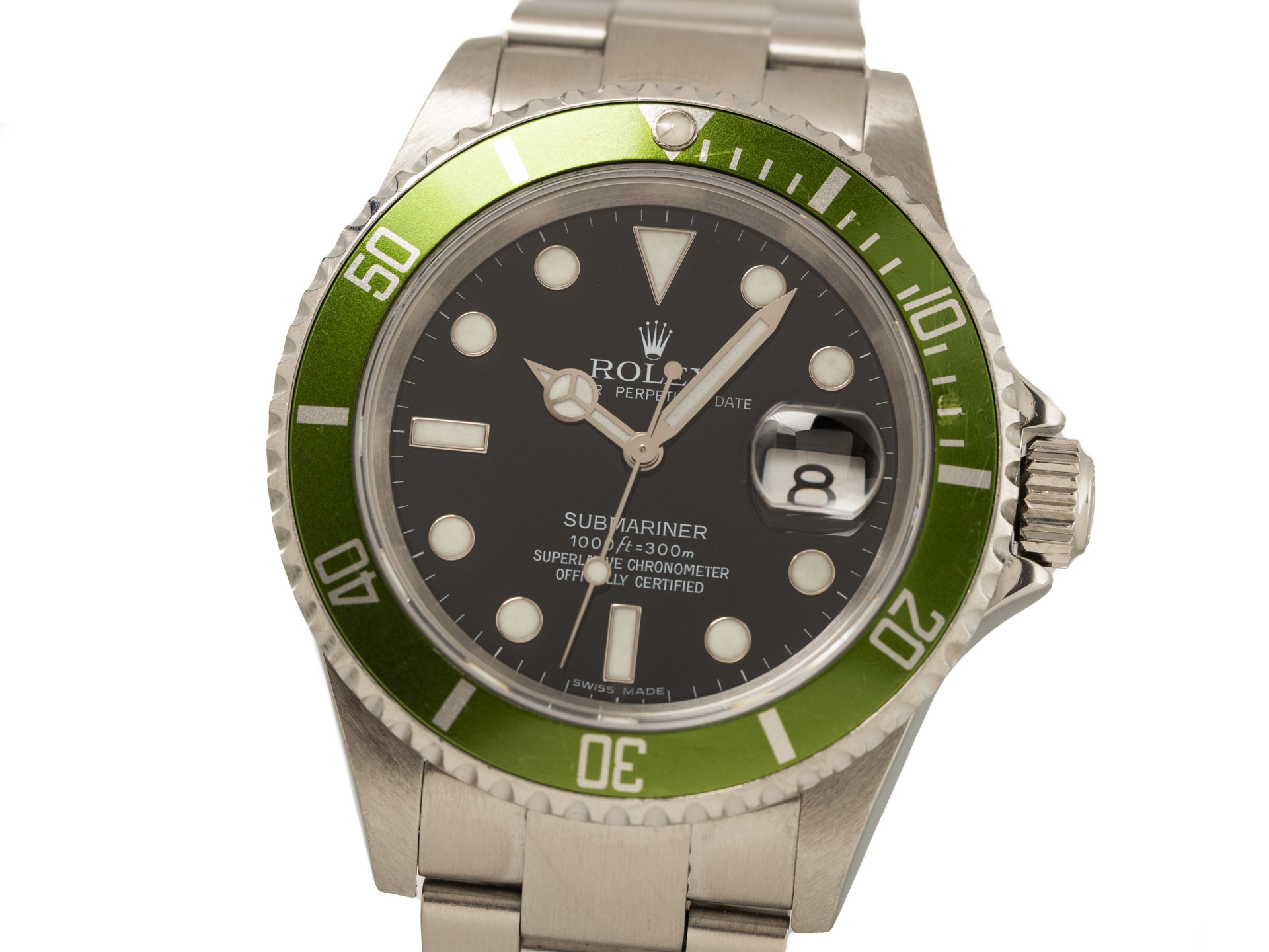 Rolex Submariner Date 16610LV 50th Anniversary Green Bezel