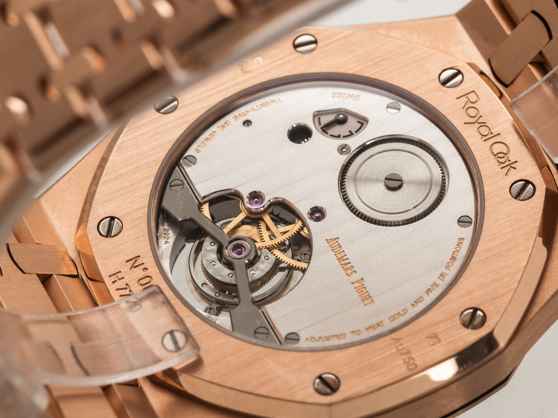 Audemars Piguet Royal Oak Tourbillon Ref. 26510OR.00.122OR.01 18k Rose Gold Box Papers Bj 2015 Service 2021 Germany NEW LIKE
