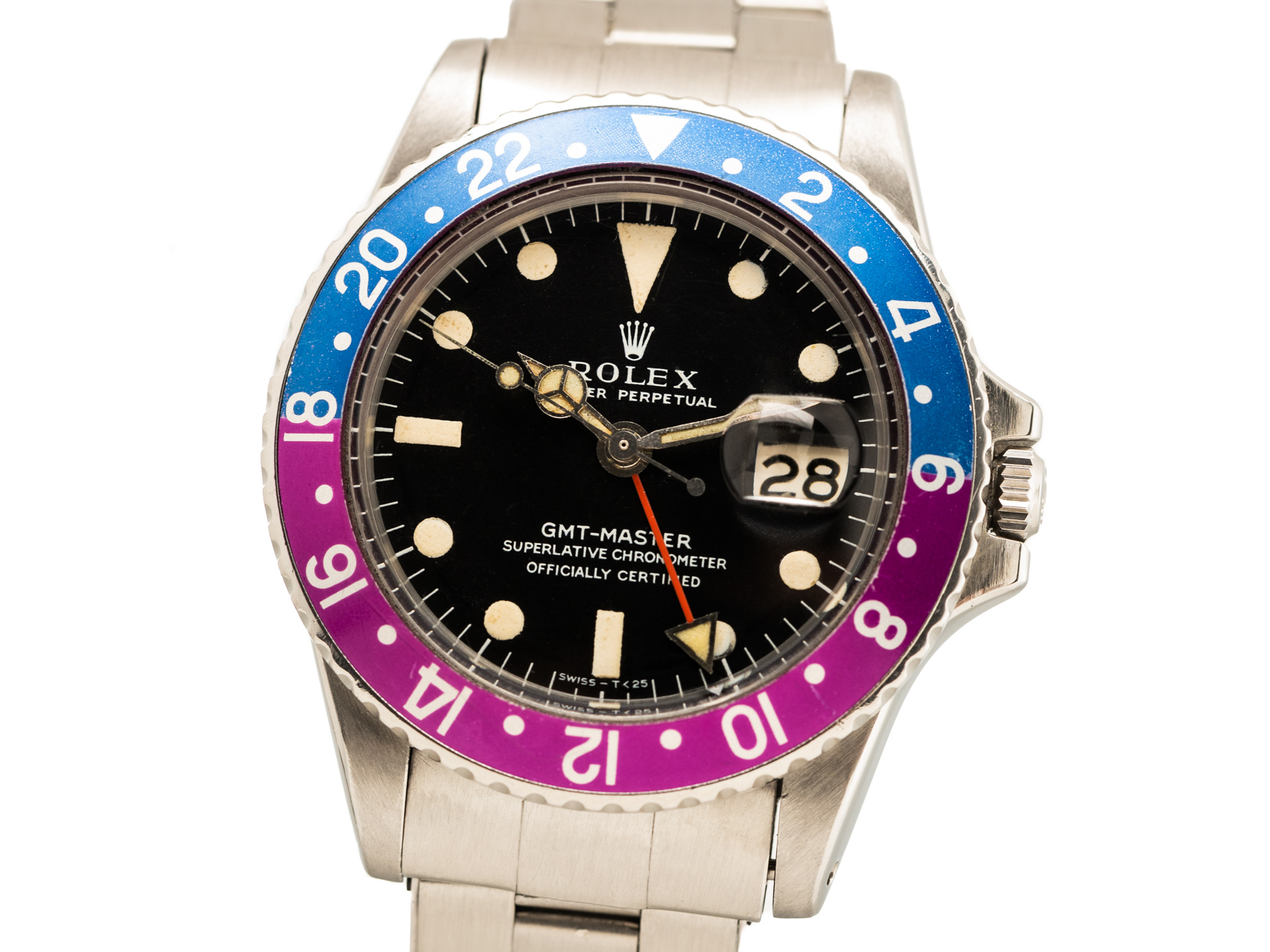 Rolex GMT Master Ref.1675 Pepsi Fuchsia Pink Lady Long E Dial