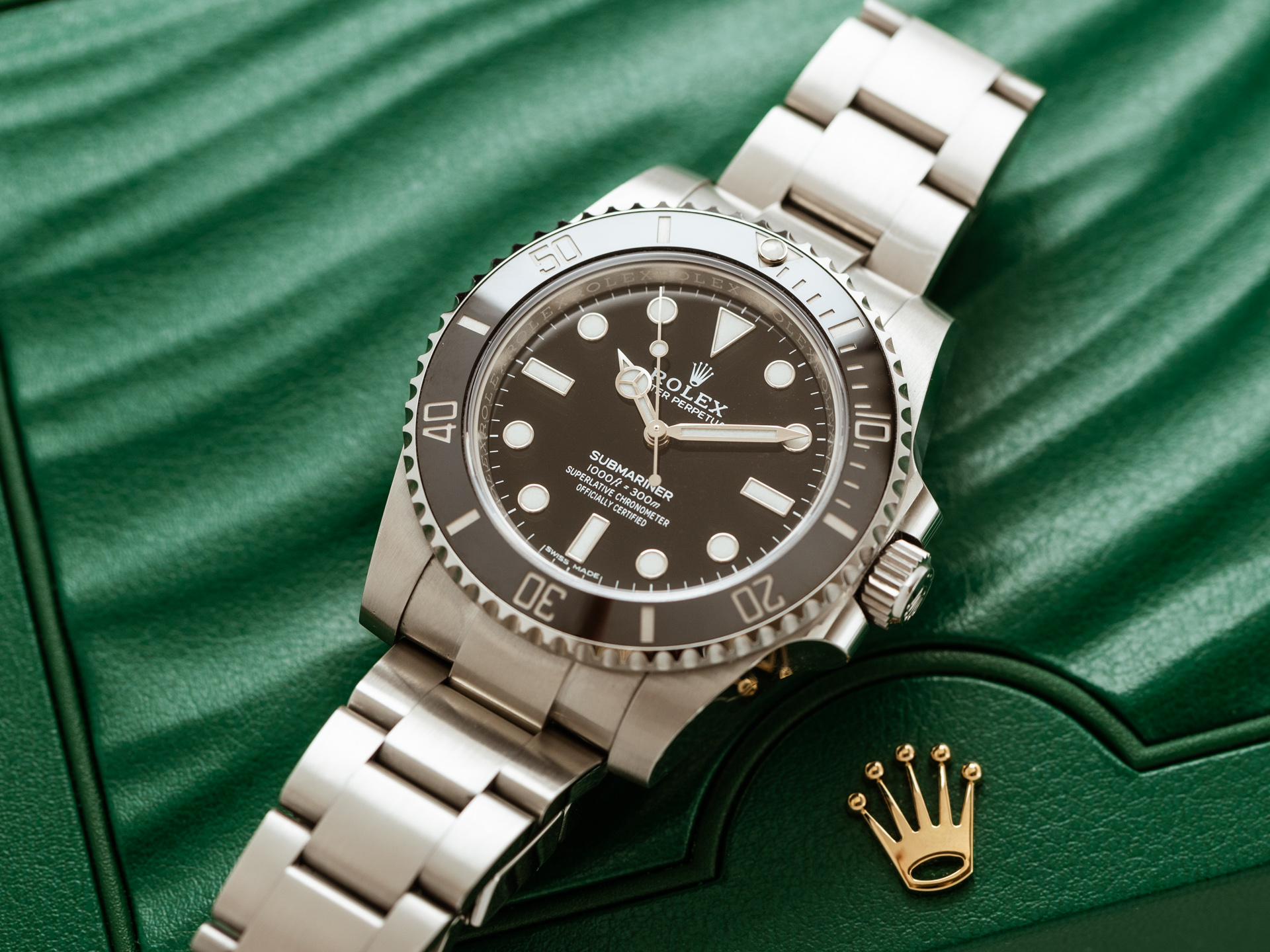 ROLEX SUBMARINER Ref 114060 Steel Box Papers Bj 2018 WEMPE Germany