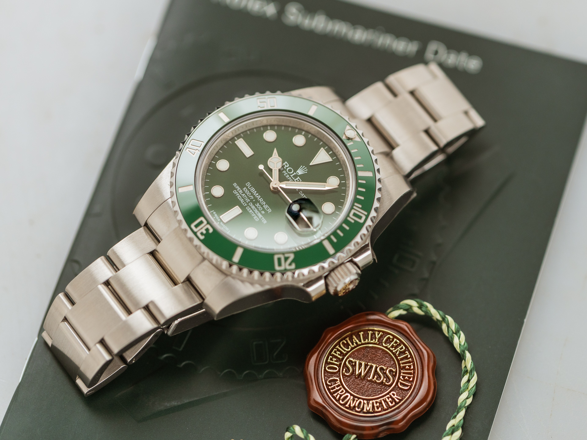 Rolex Submariner Date 116610LV Unworn Hulk Full Stickers