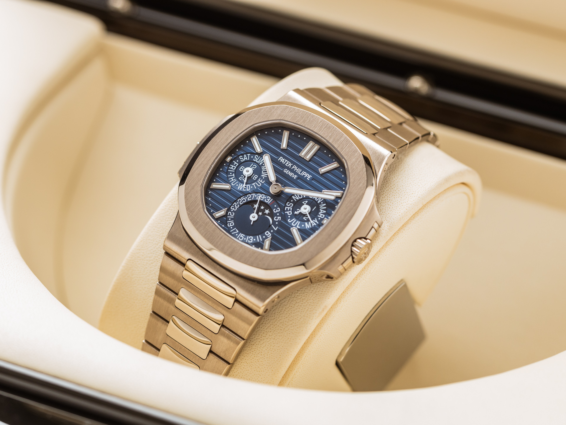 Patek Philippe 5740/1G Nautilus White Gold Perpetual Calendar