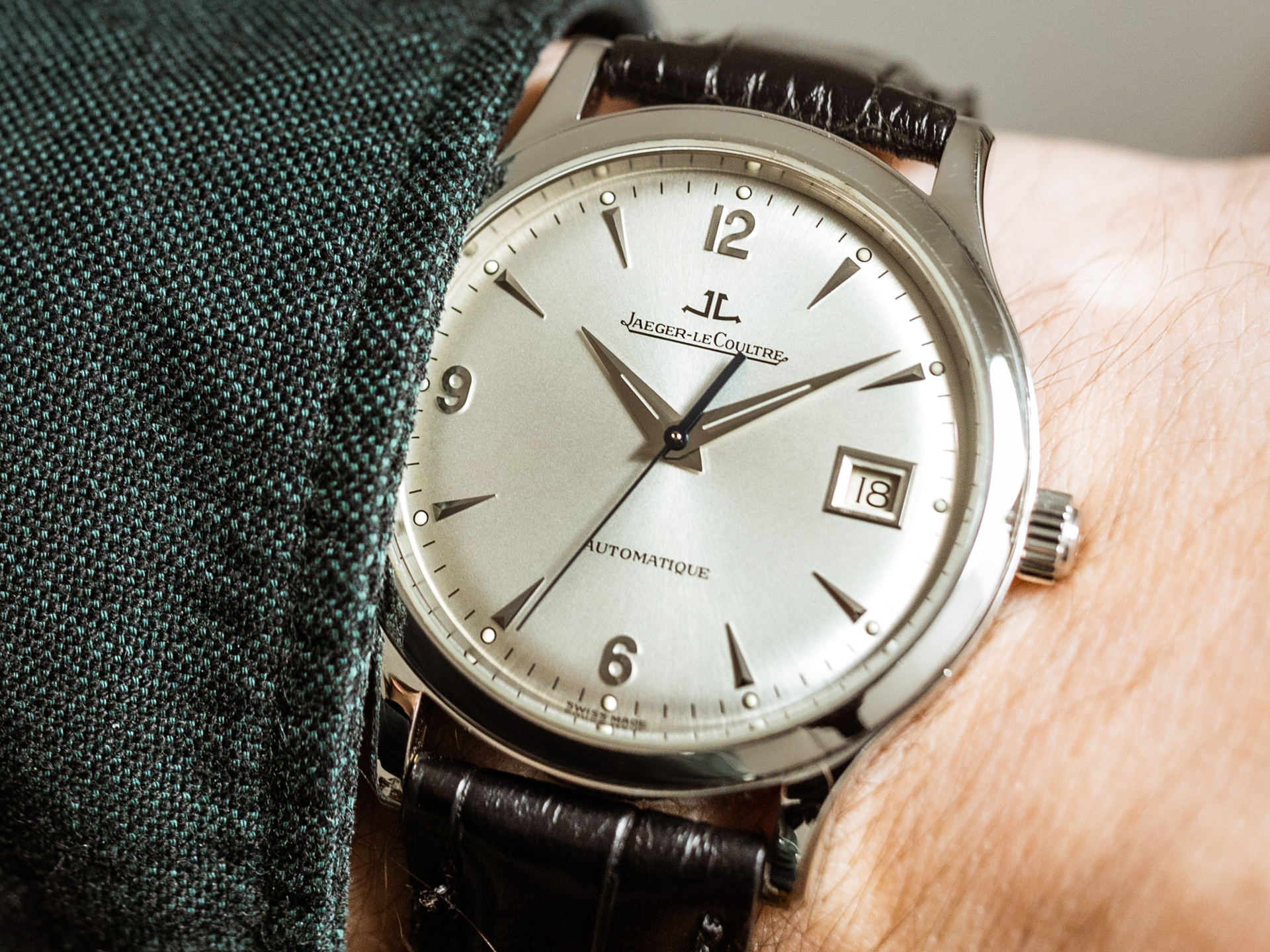 JAEGER LECOULTRE MASTER CONTROL Ref 140 8 49 Steel Automatic Box Papers Bj 2002