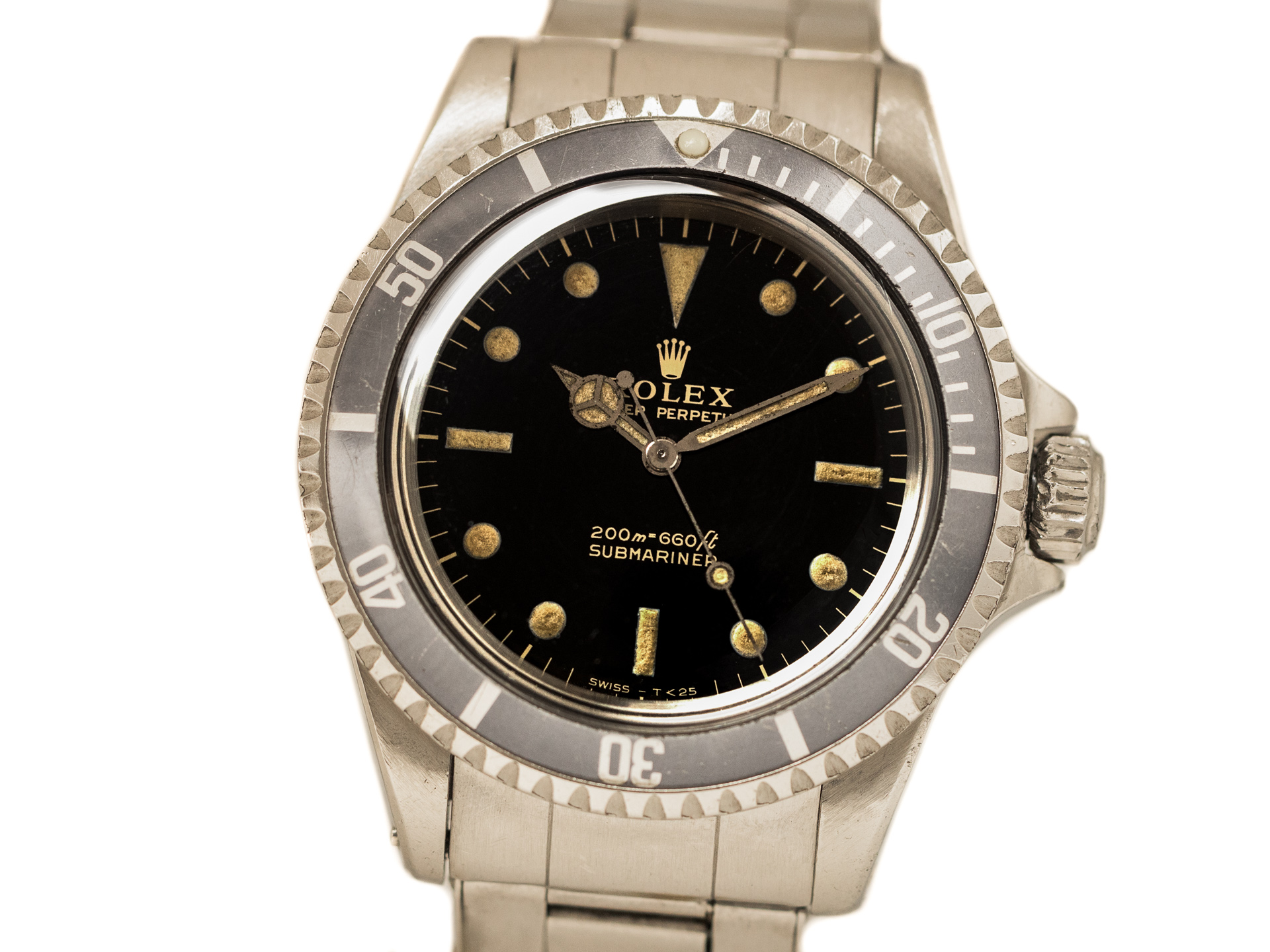 ROLEX Vintage SUBMARINER Ref-5513 Gilt Tritium Dial Ghost Bezel Bj-1966