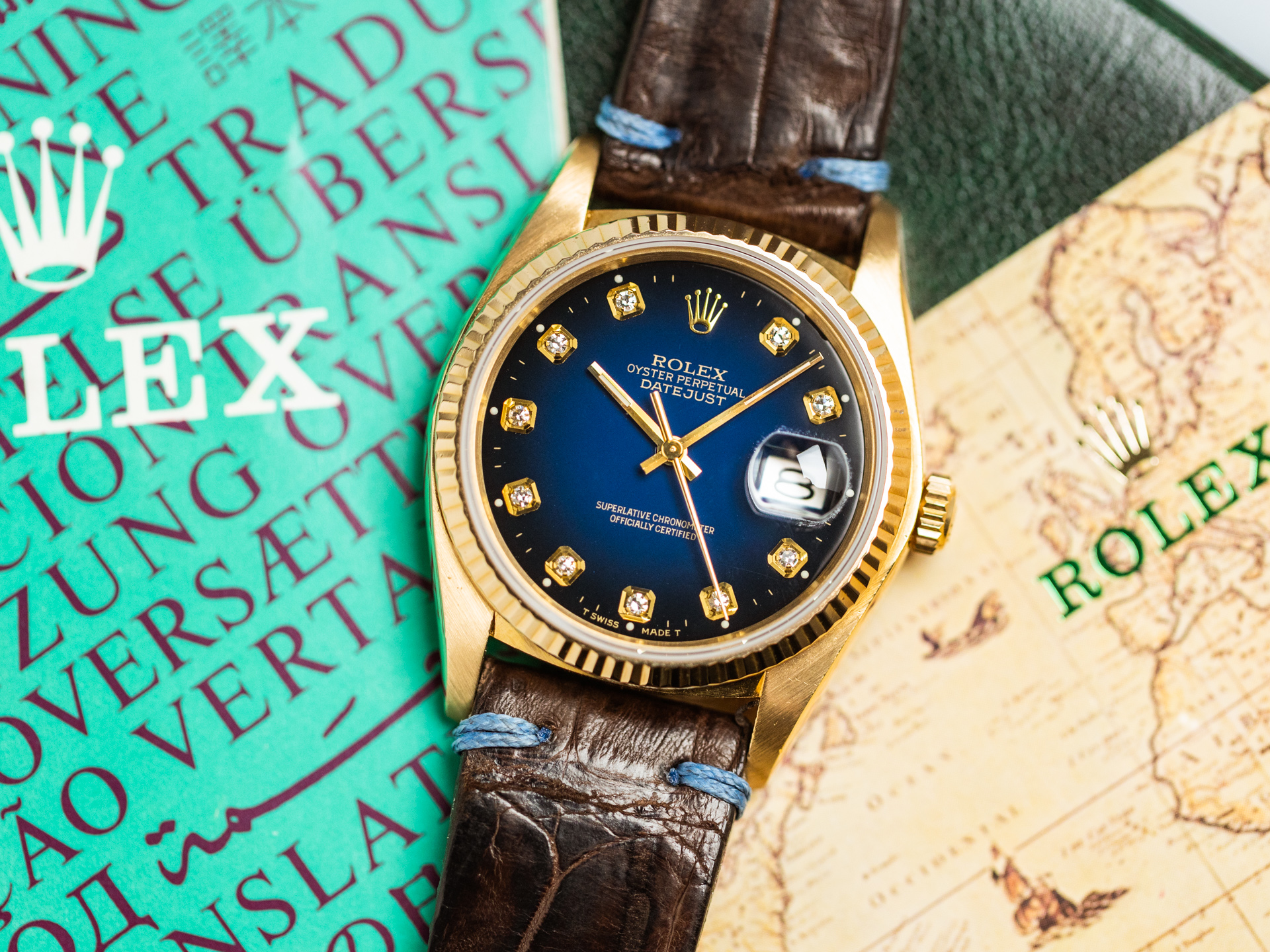 Vintage datejust online blue dial