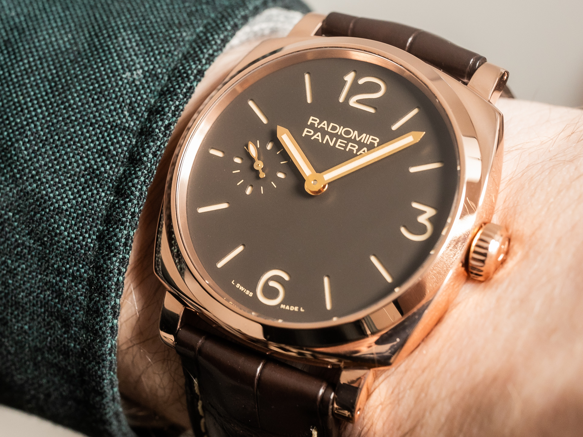 PANERAI Radiomir 1940 Ref PAM00513 18K Pink Gold Box Papers Bj 2014