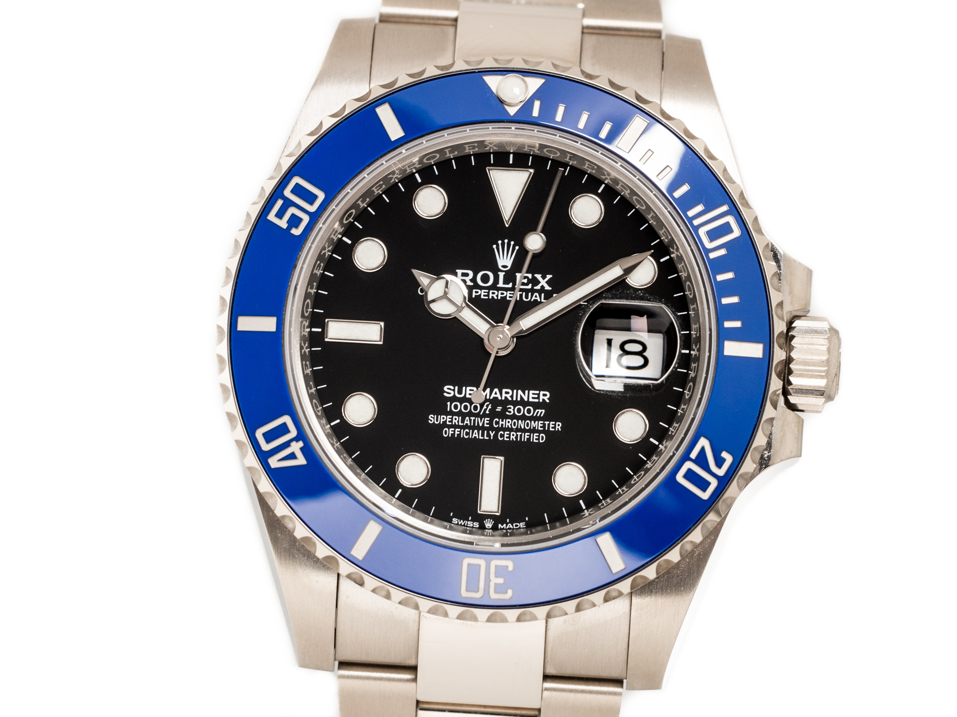 Rolex Submariner Ref 126619LB Cookie Monster 18K White Gold Blue Ceramic Box Papers Bj 2021 EU