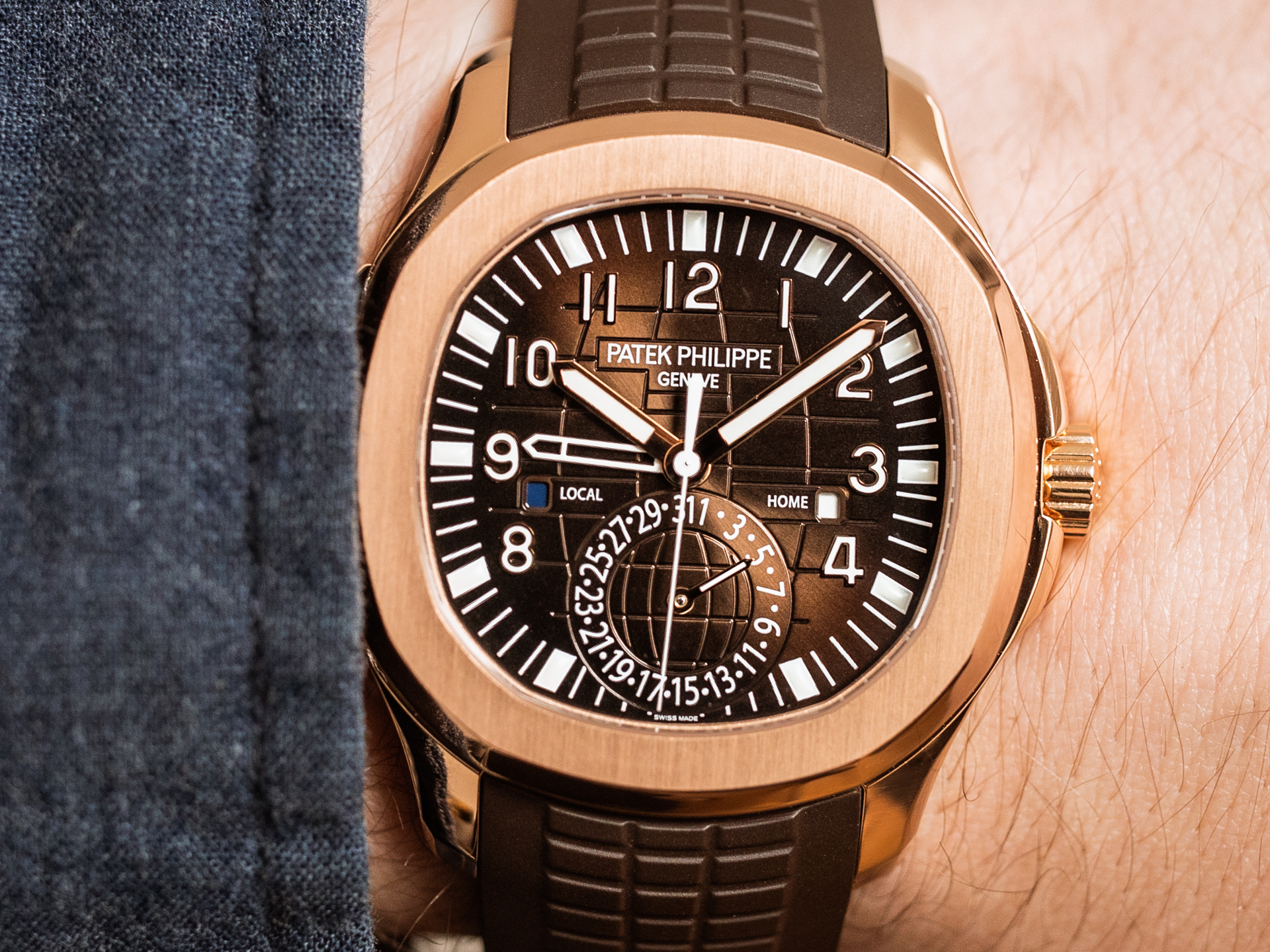 patek travel time rose gold