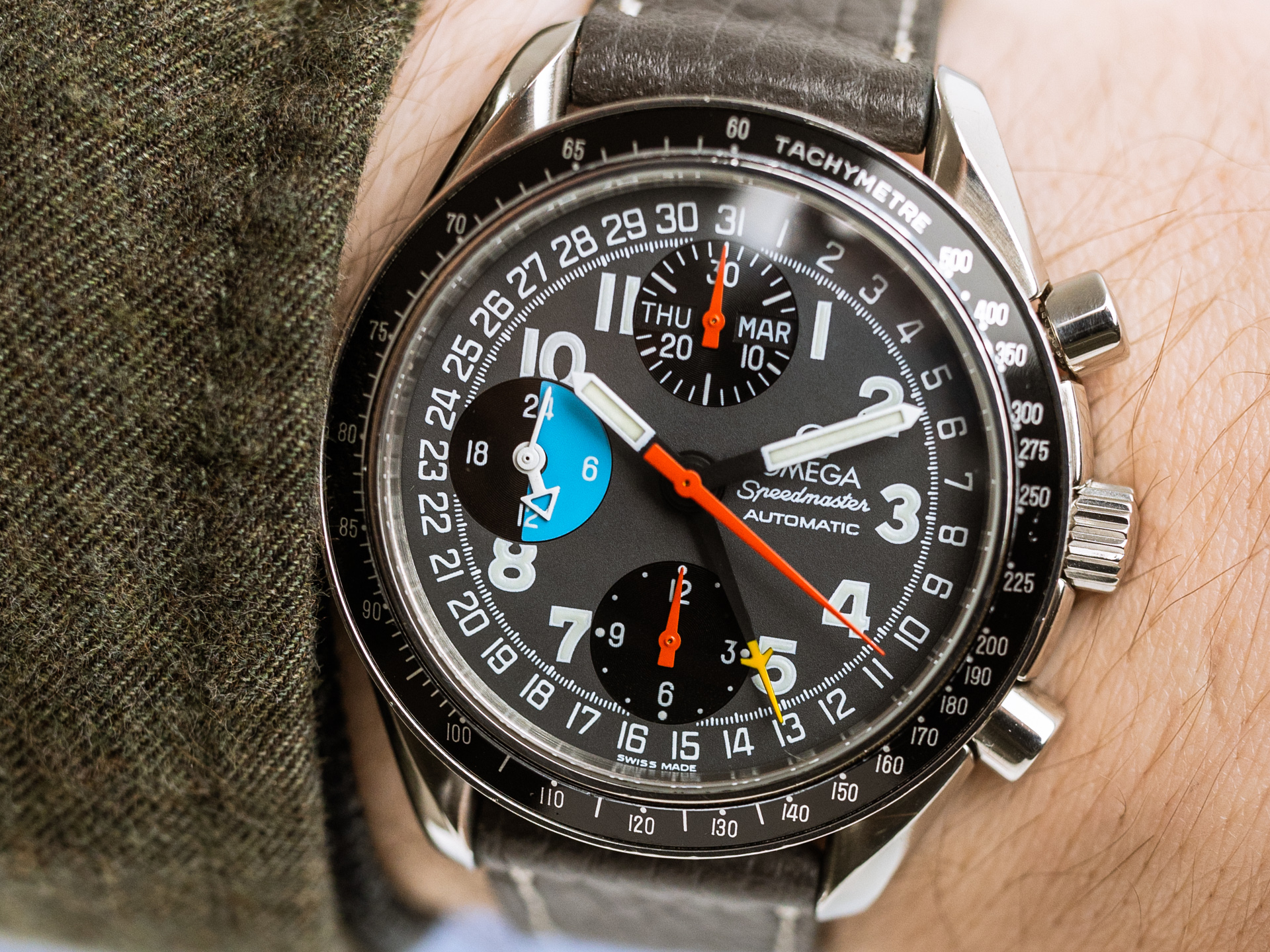 OMEGA SPEEDMASTER DAY DATE MICHAEL SCHUMACHER Ref 3820 53 26 Steel