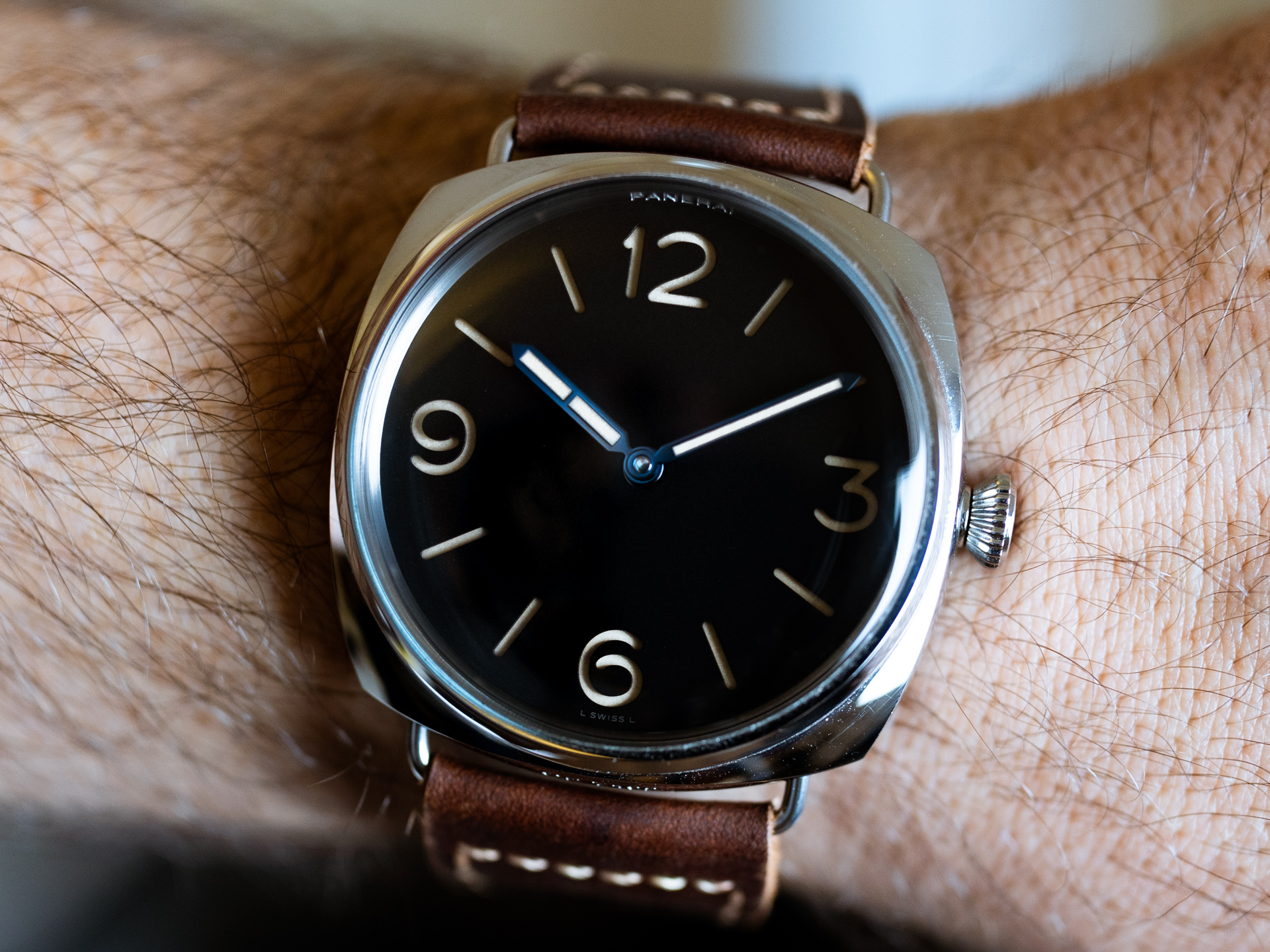 PANERAI RADIOMIT PAM00721 3 Days Steel Leather Box Papers
