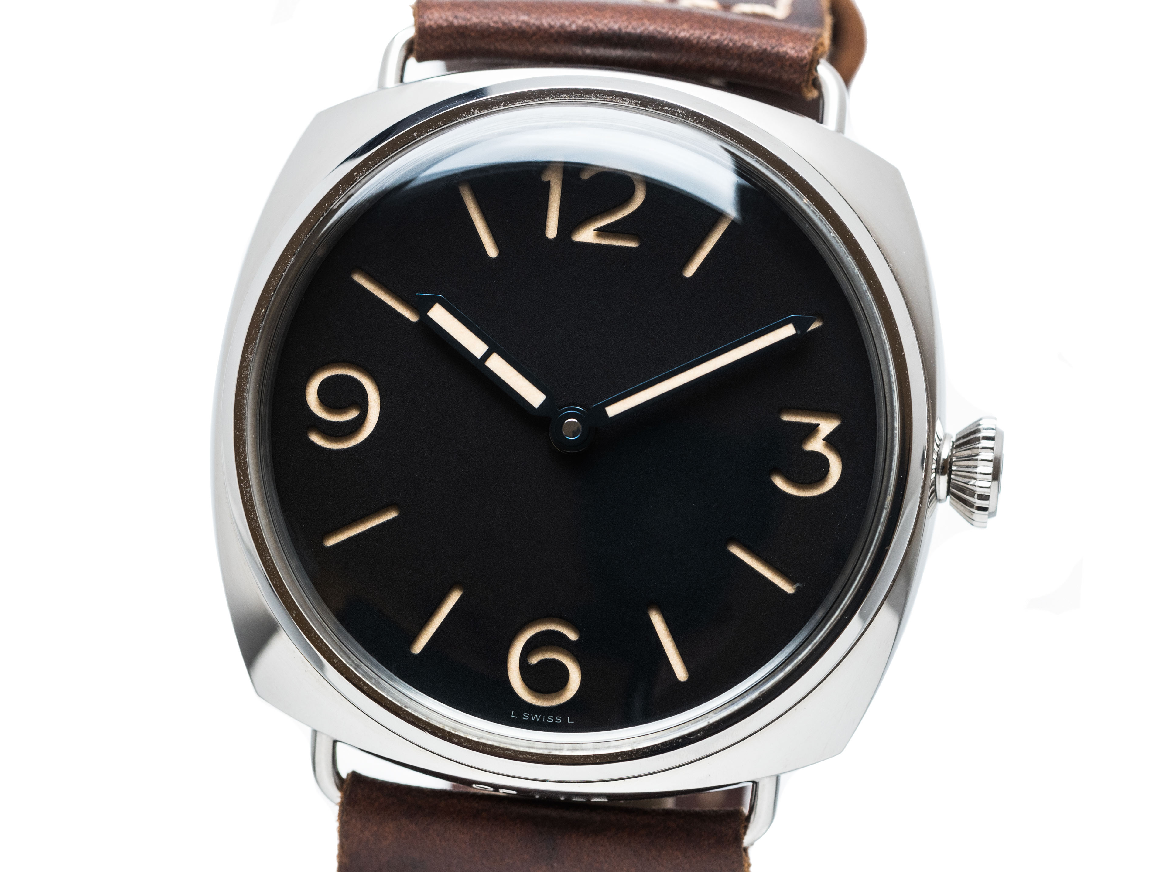 PANERAI RADIOMIT PAM00721 3 Days Steel Leather Box Papers