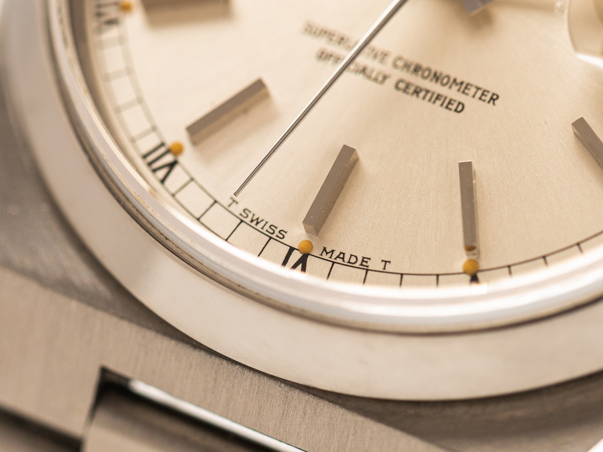 ROLEX School Watch OYSTERQUARTZ Day DATE STEEL Ecole D HORLOGERIE