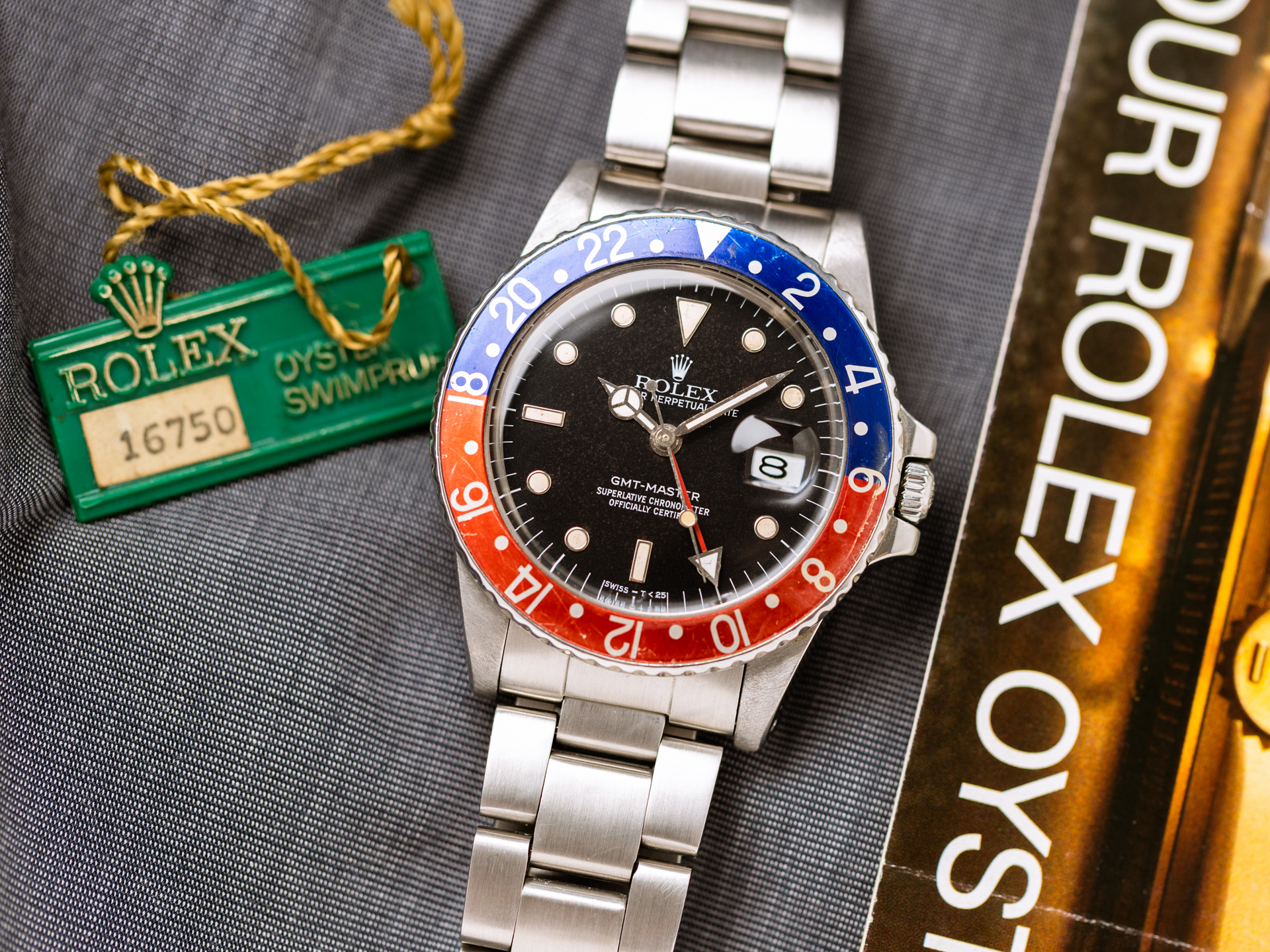 ROLEX GMT-MASTER PEPSI Ref-16750 Box 