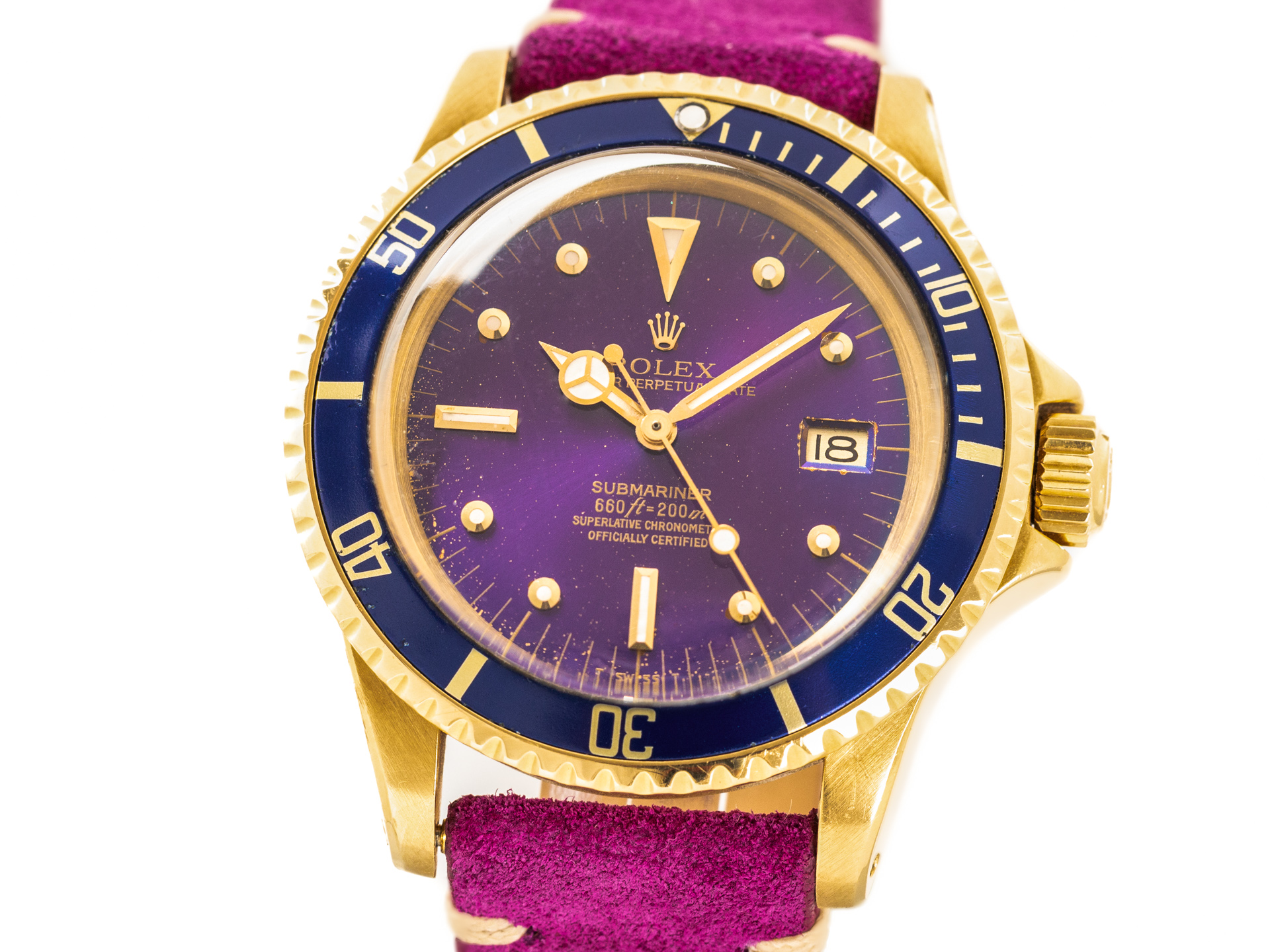 Purple and hotsell gold rolex