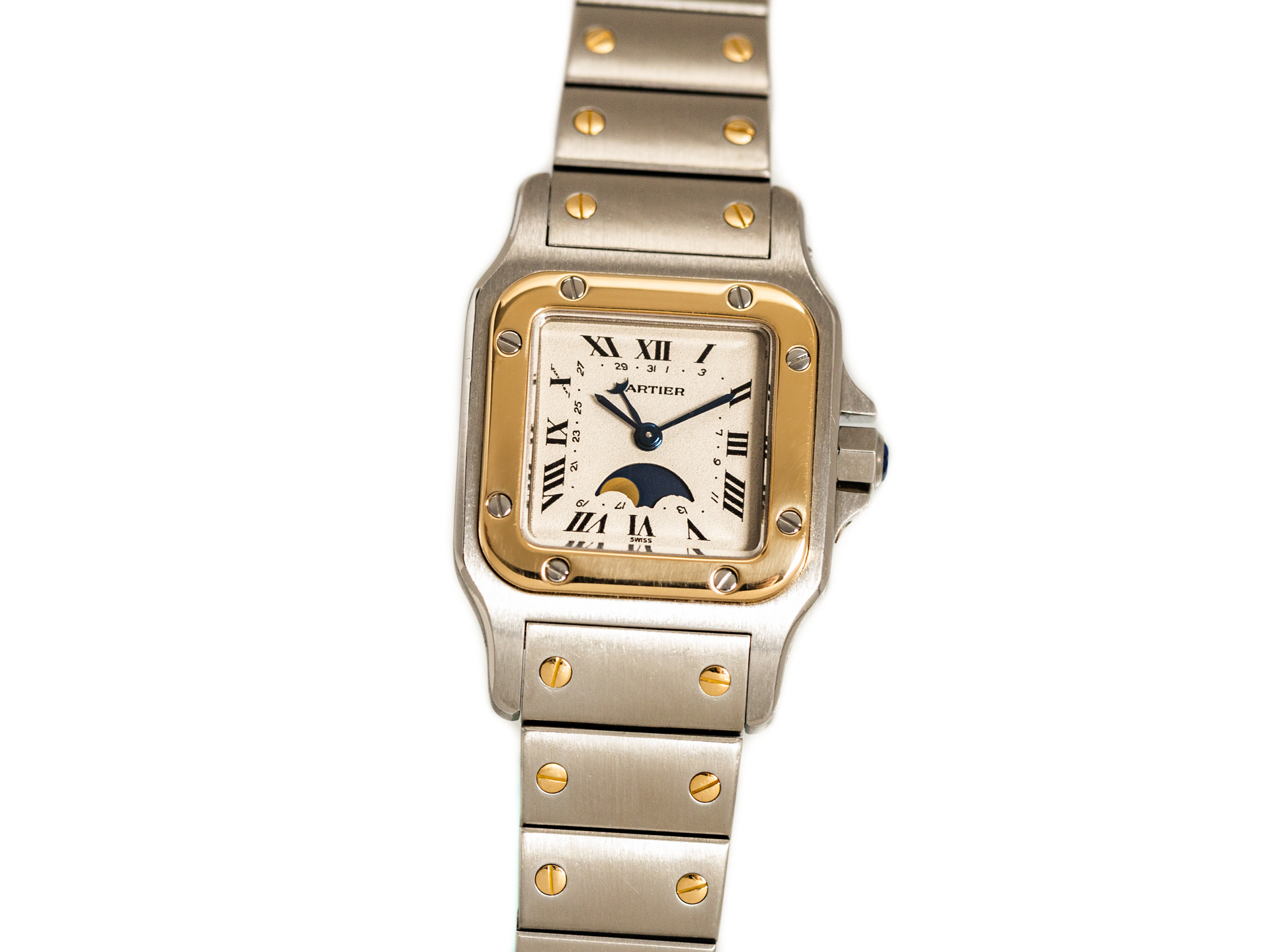 Cartier Tank Classic Paris Yellow Gold White Roman Dial Ladies