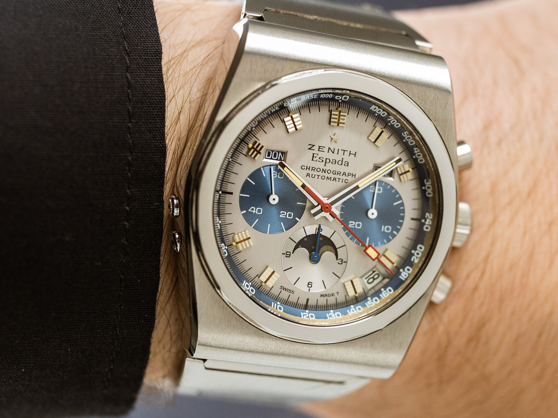 ZENITH Vintage EL PRIMERO ESPADA Calendar Moonphase Chronograph Bj 1973