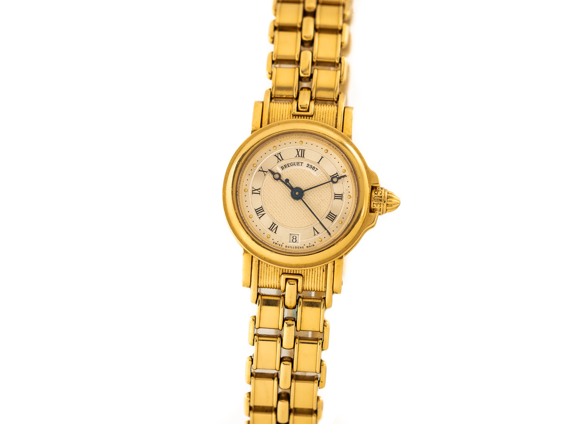 BREGUET MARINE LADY Ref 8400BA 18K Yellow Gold Bracelet Bj 2010