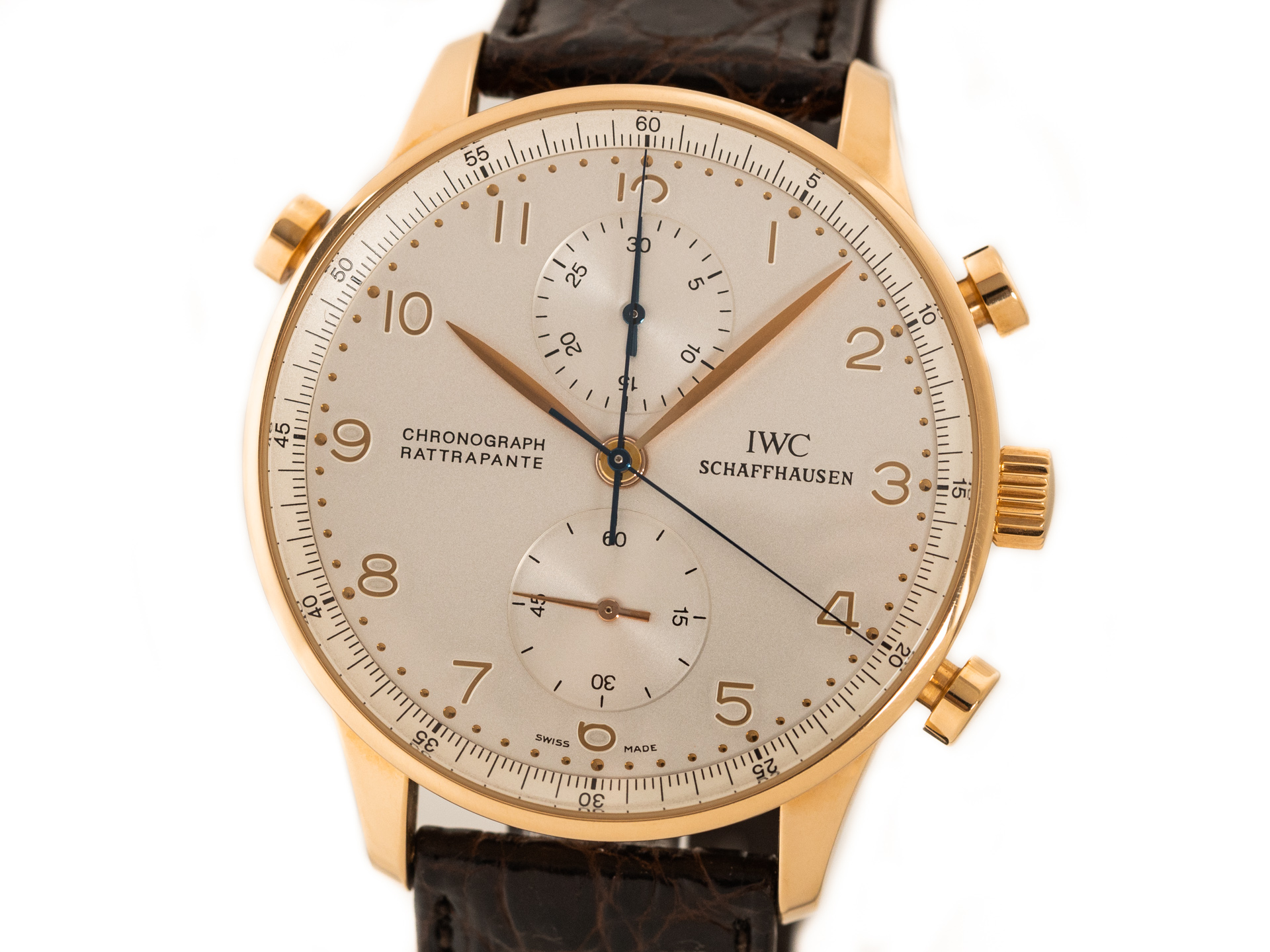 Iwc schaffhausen rattrapante chronograph sale