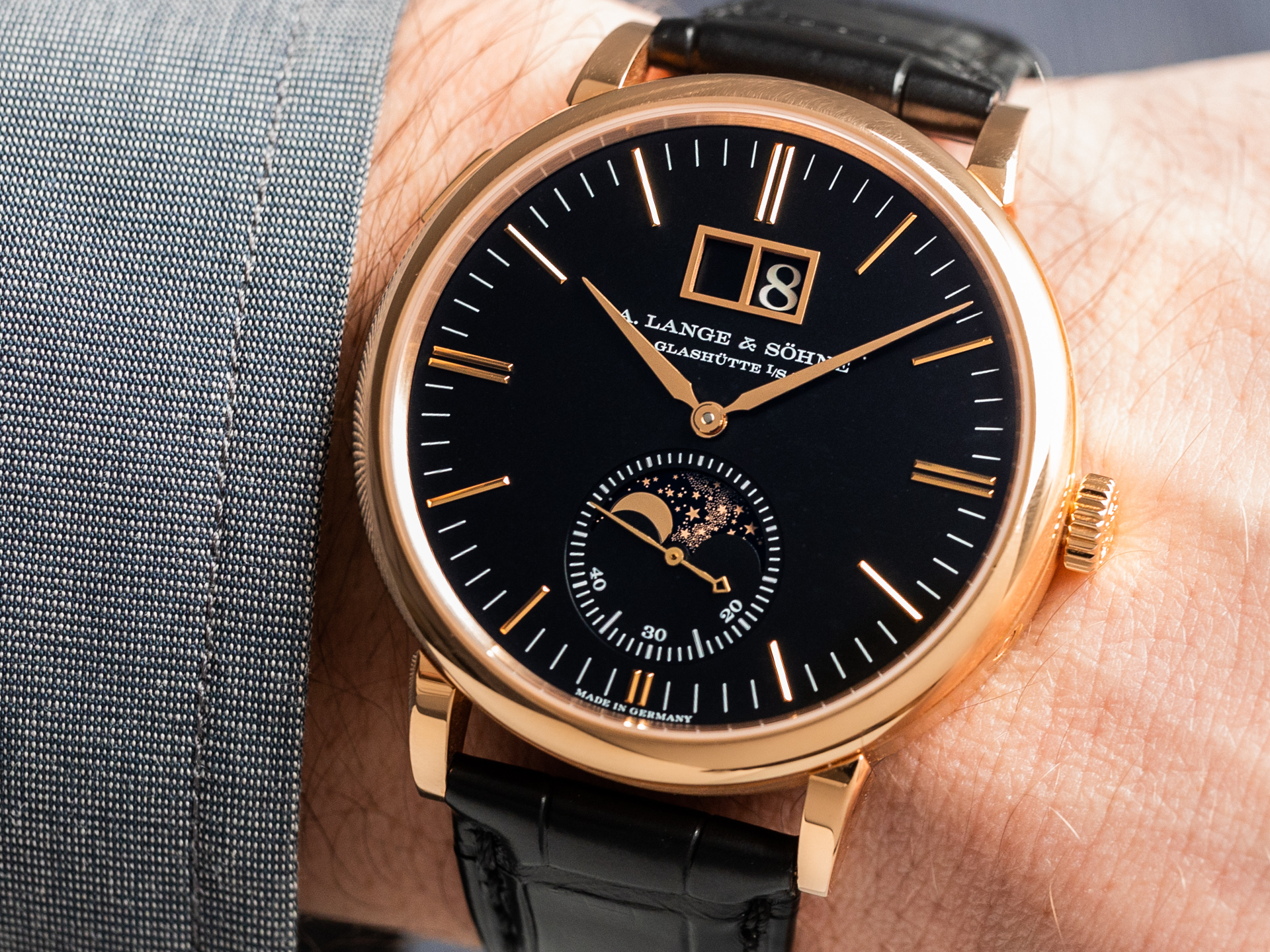 Saxonia moonphase black on sale