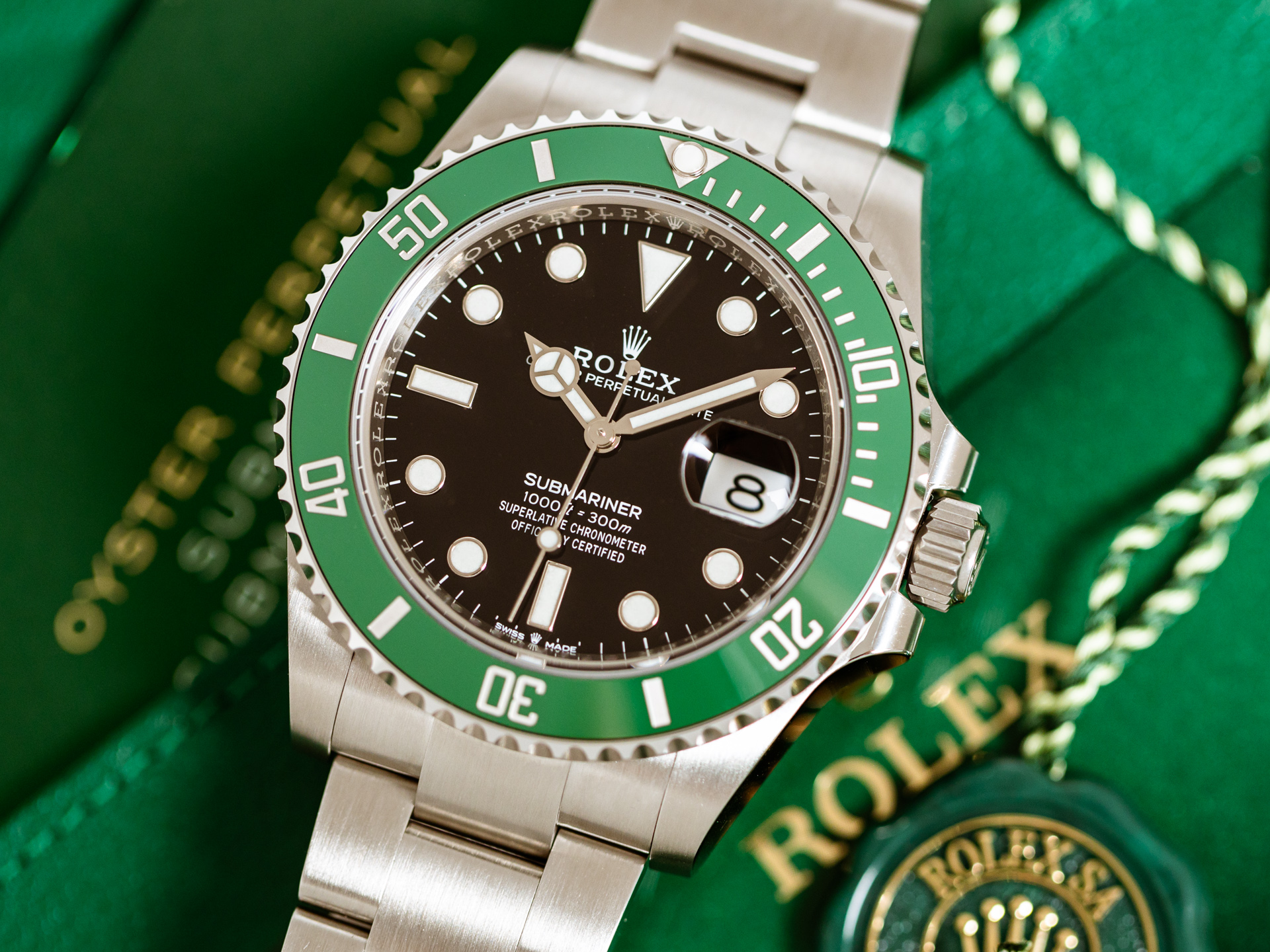 Rolex NEW 2023 Submariner Date 126610LV Starbucks Ceramic Green Bezel Black  Dial 41mm