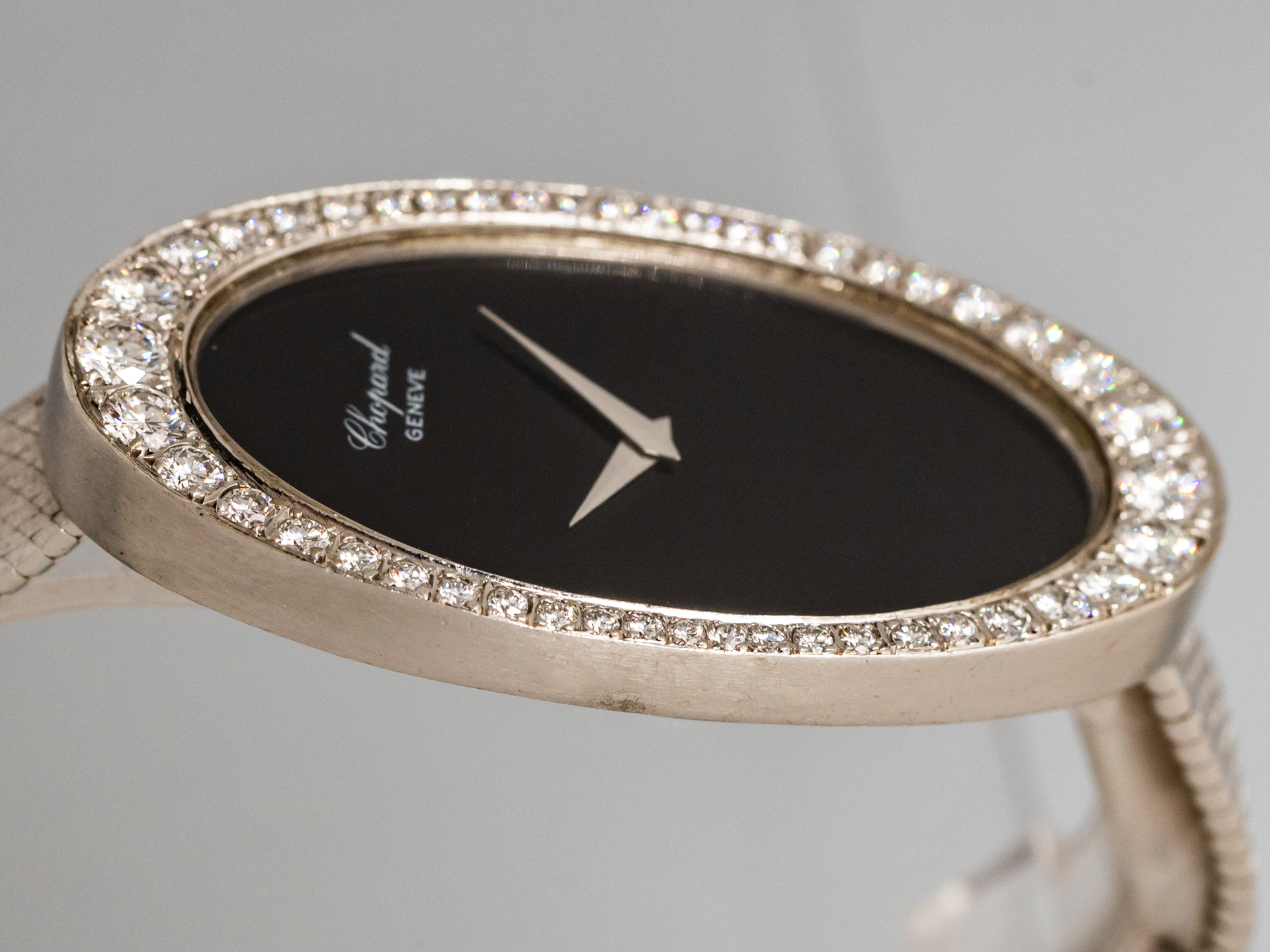 CHOPARD Vintage Jumbo Ladies Evening Watch Original Diamond Setting 18k ...