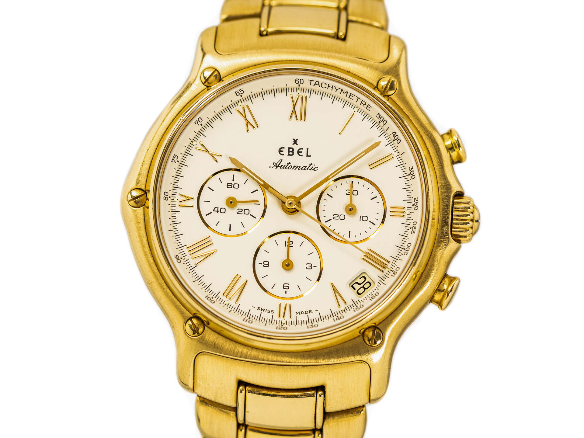 Ebel 1911 chronograph 18k yellow gold discount