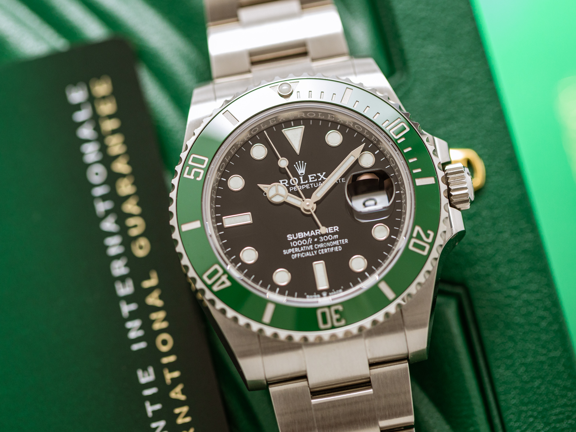 Rolex Submariner Stainless Steel The Starbucks - Kermit Black and Green Bezel (Ref#126610LV)