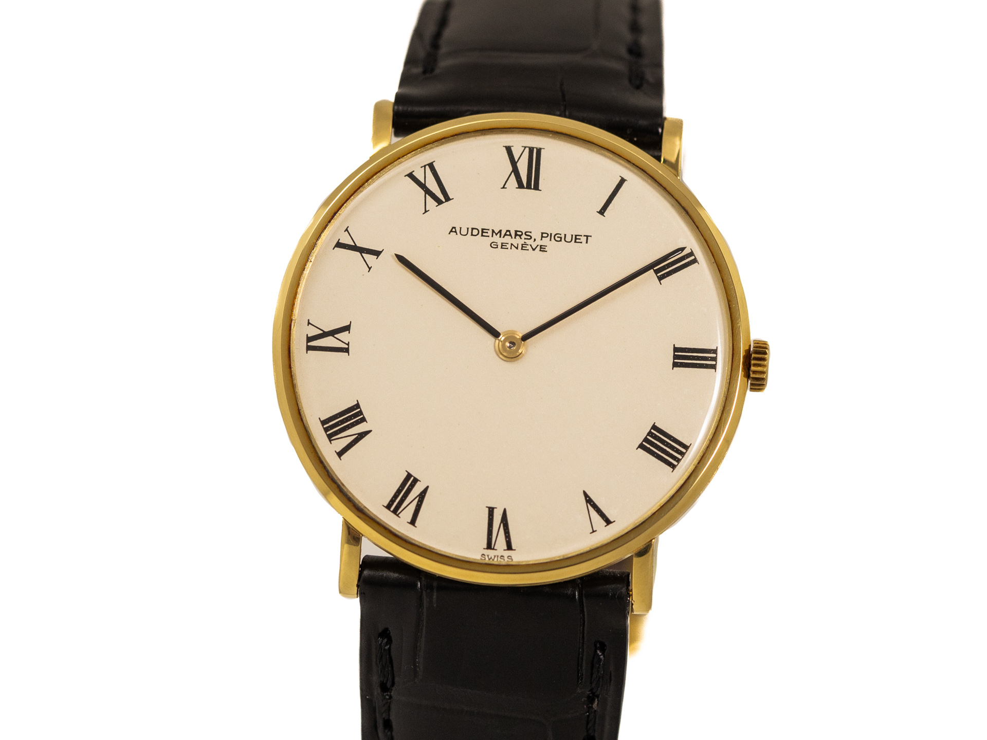 AUDEMARS PIGUET GENTLEMAN WATCH Ref 5043 18k Yellow Gold Papers Bj 1965 NOS MINT