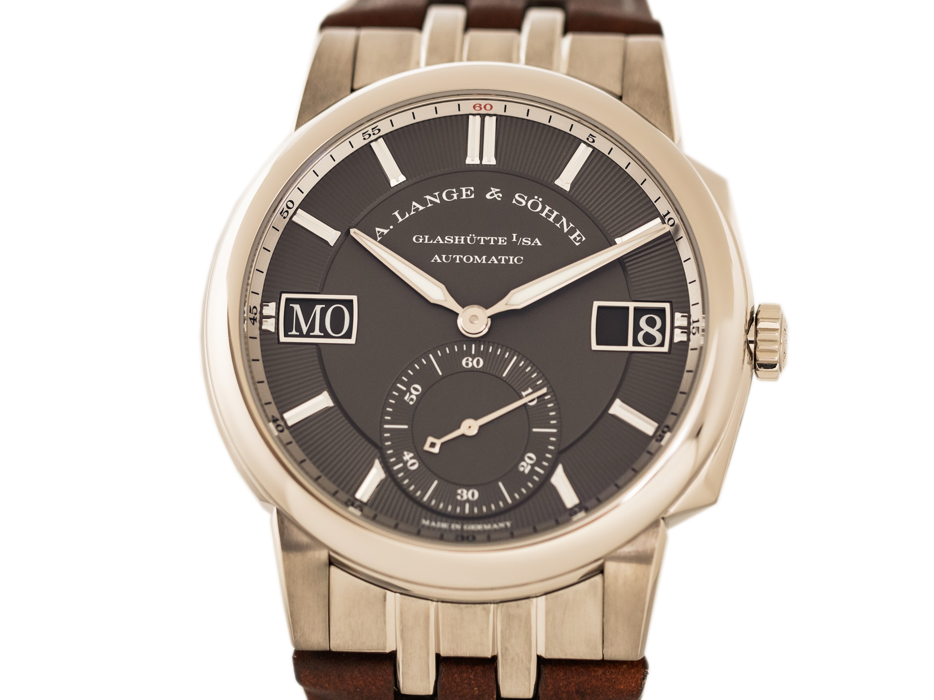 LANGE S HNE ODYSSEUS Ref 363 068 18k White Gold Leather Box