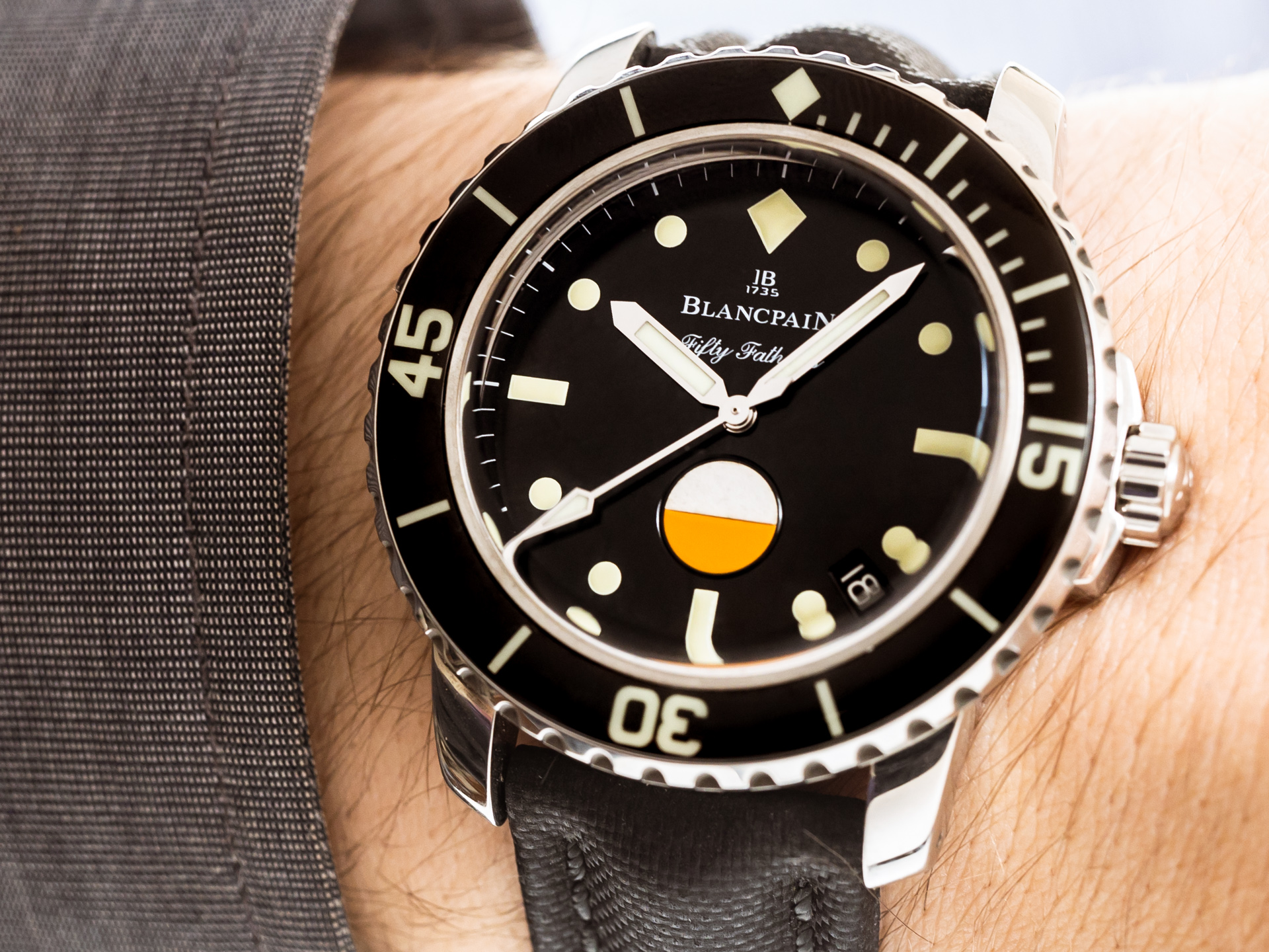 Blancpain fifty fathoms mil spec for sale outlet
