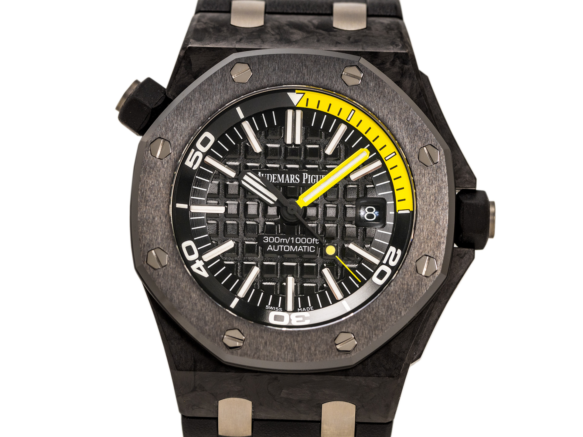 AUDEMARS PIGUET ROYAL OAK OFFSHORE DIVER Ref 15706AU 00 A0002CA 01 Carbon Case 42mm Box Papers Bj 2013