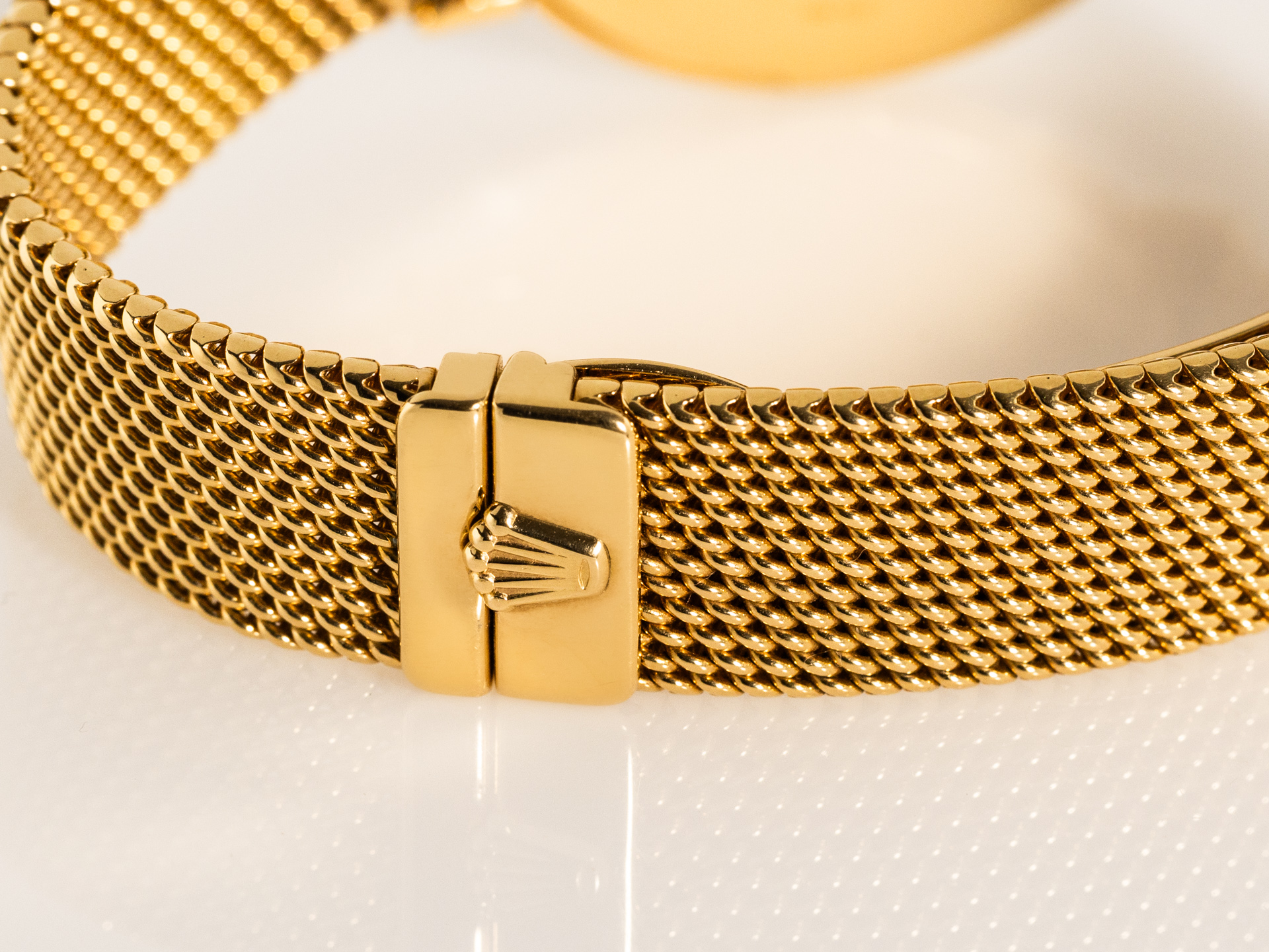 ROLEX CELLINI 33mm Medium Size Ref 6622 18k Yellow Gold Gold Bracelet Bj 1991