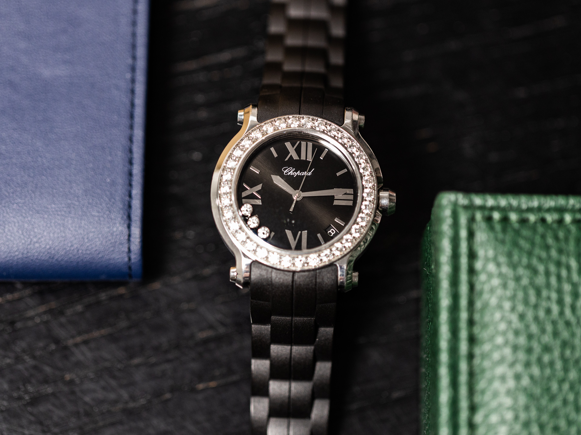 Chopard happy sales sport bracelet caoutchouc