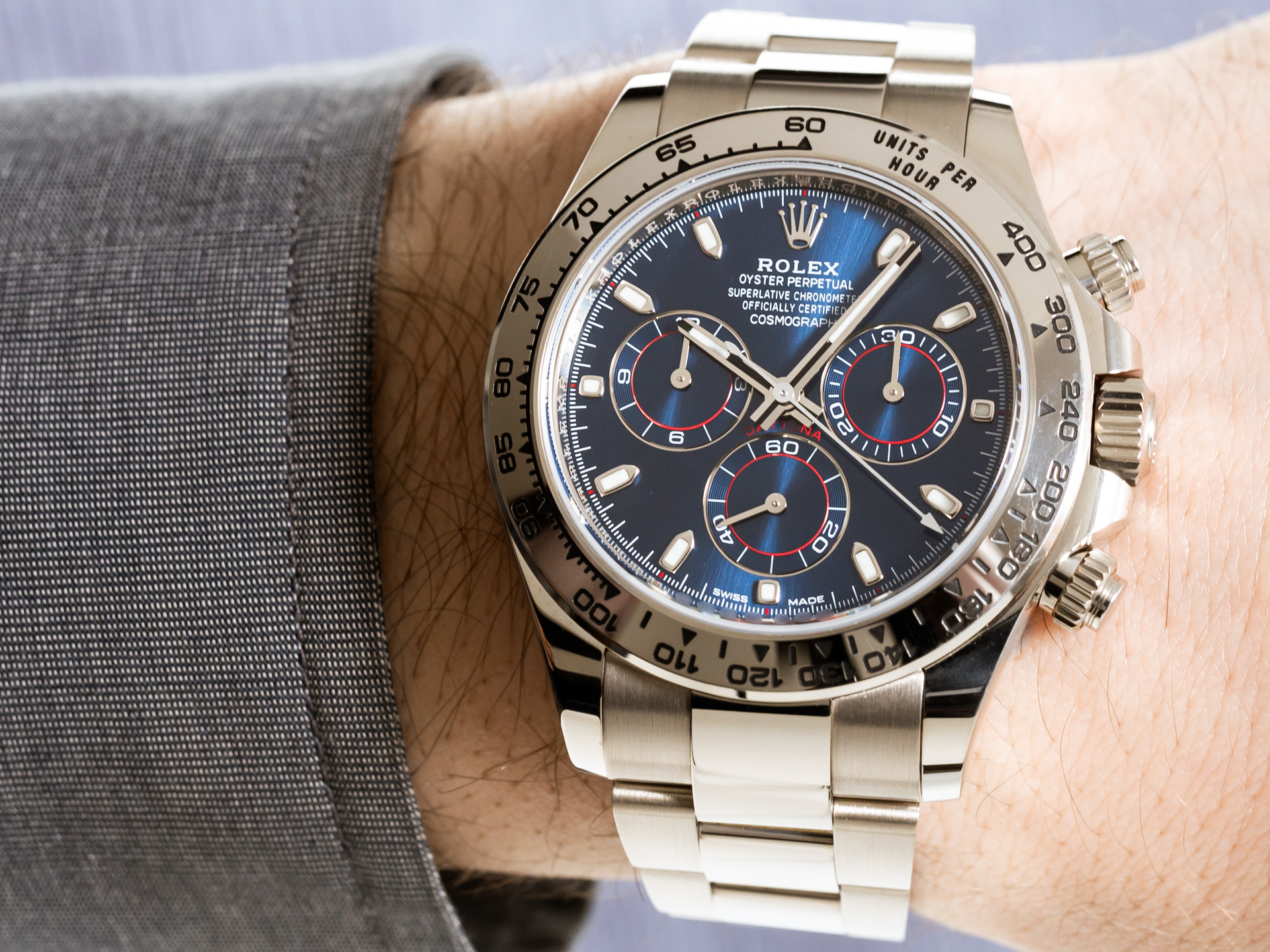 White gold blue daytona hotsell