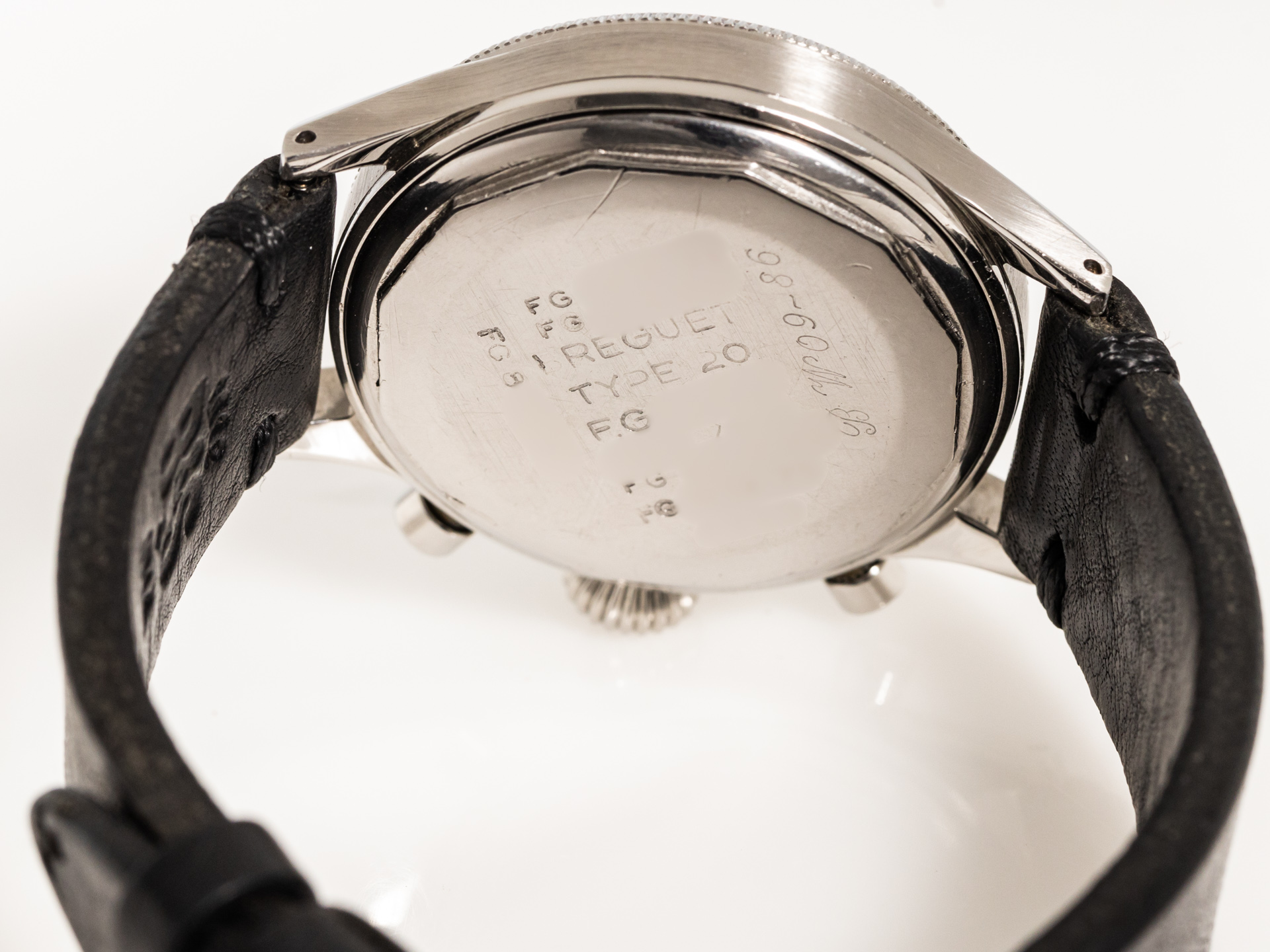 BREGUET Vintage TYPE XX French MILITARY PILOT FLY BACK CHRONOGRAPH Steel Radium Dial Bj 1955 Extract BREGUET Excellent