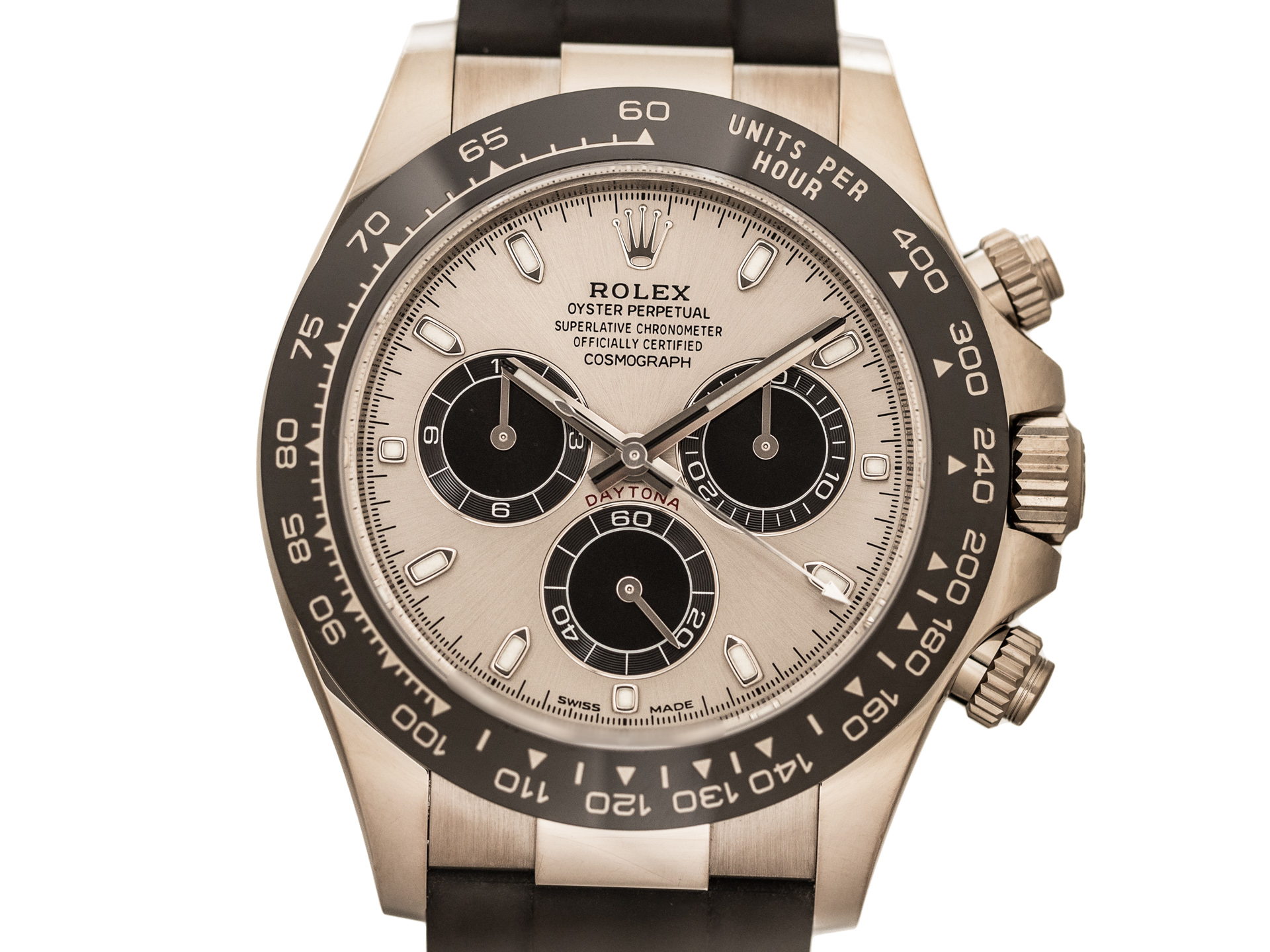 ROLEX DAYTONA Cosmograph Ref 116519LN 18K White Gold Box Papers Bj 2021