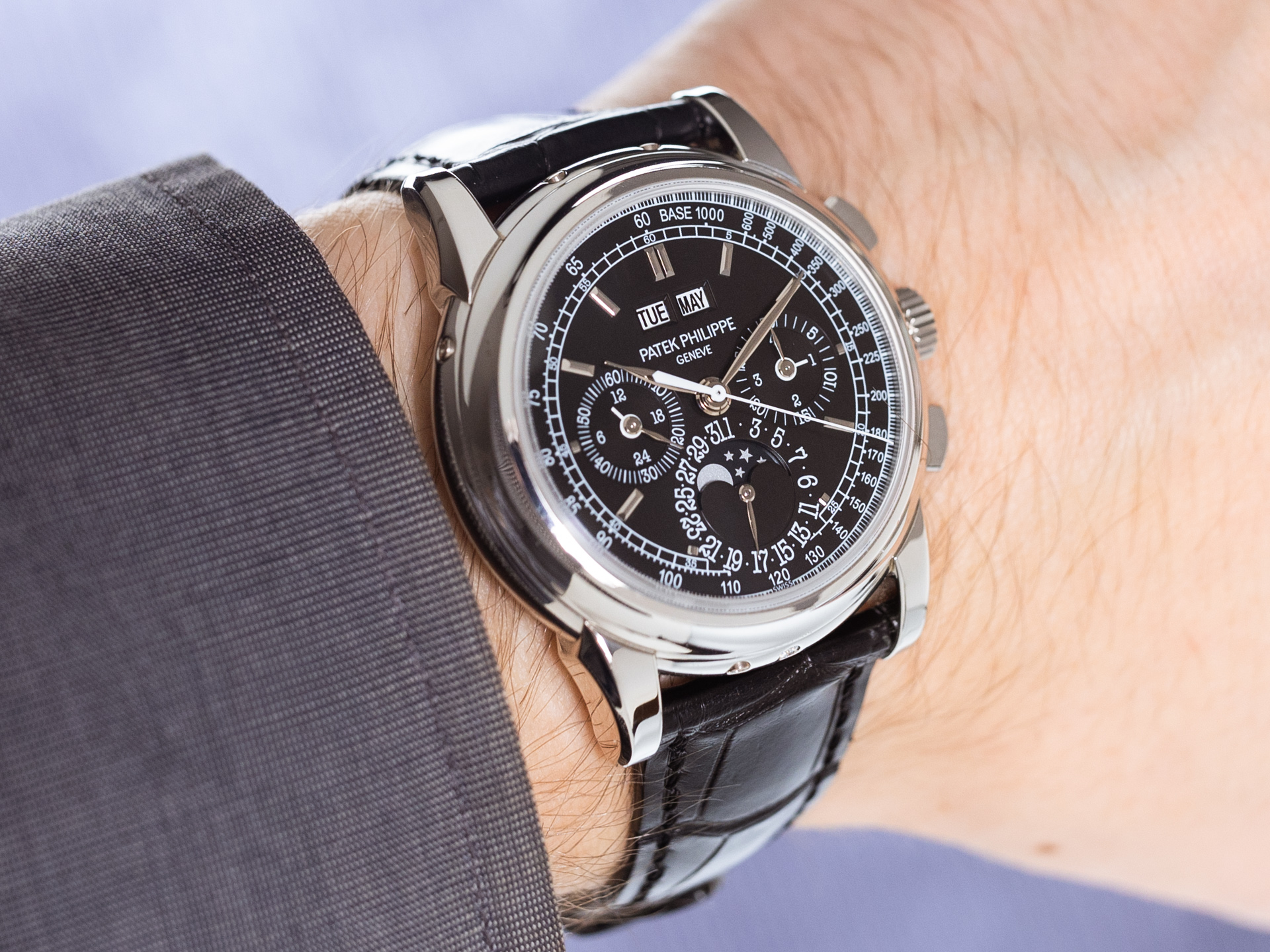 PATEK PHILIPPE PERPETUAL CLANDAR CHRONOGRAPH GRANDES COMPLICATION Ref 5970P 001 Box Papers 2nd Back Bj 2009 Germany Unpolished