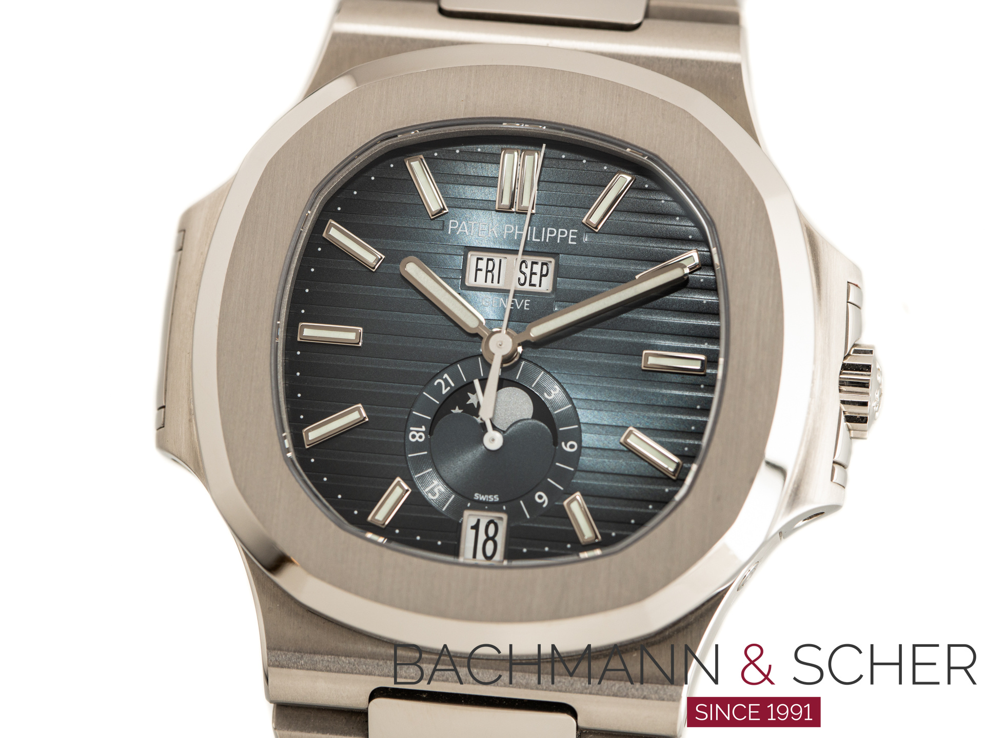 Patek Philippe NAUTILUS Annual Calendar Ref 5726 1A 014 Blue Dial Steel Box Papers Bj 2019 WEMPE Germany