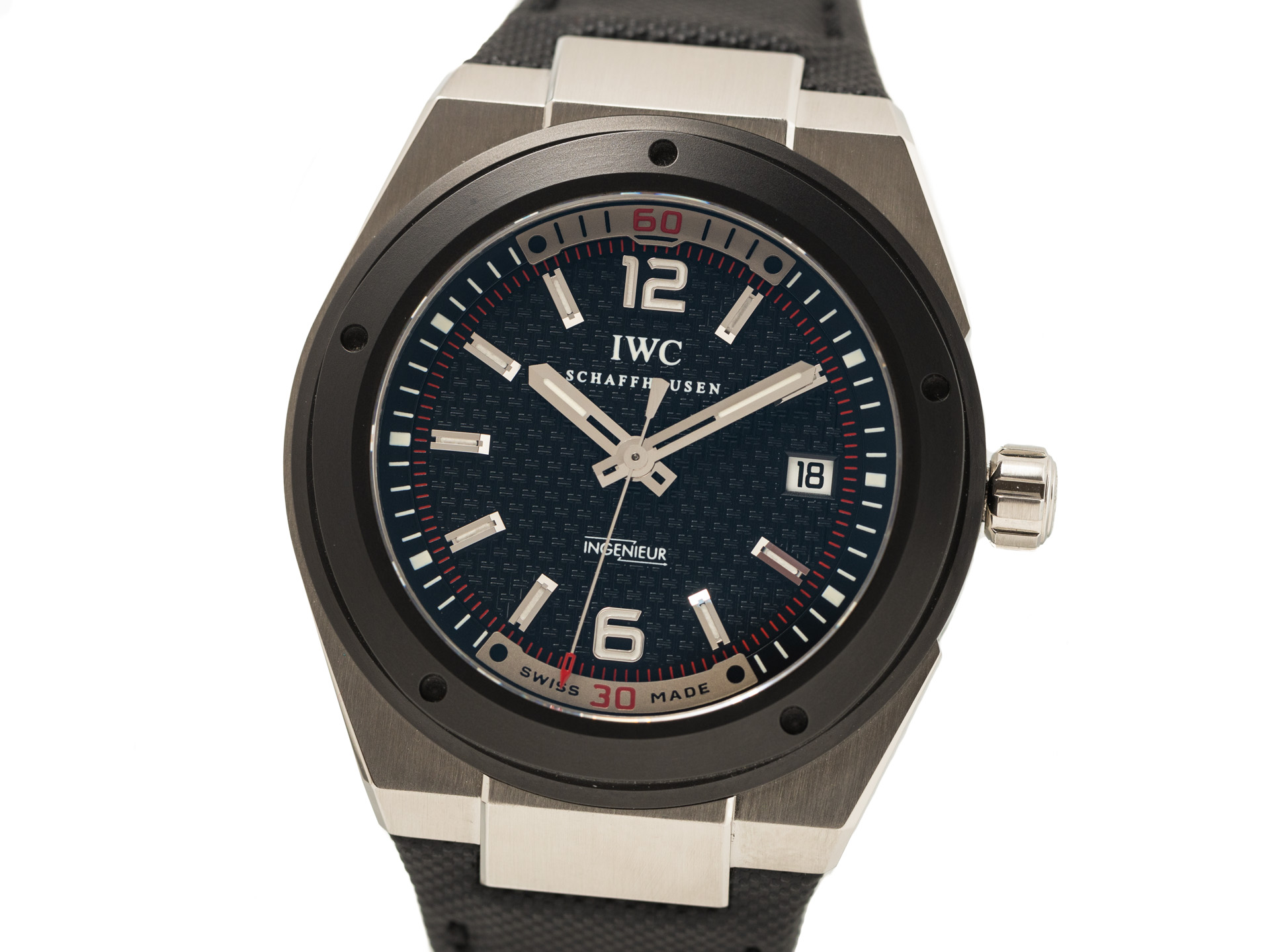 IWC INGENIEUR Ref IW323401 Steel Ceramic Chronometer Box Papers Bj