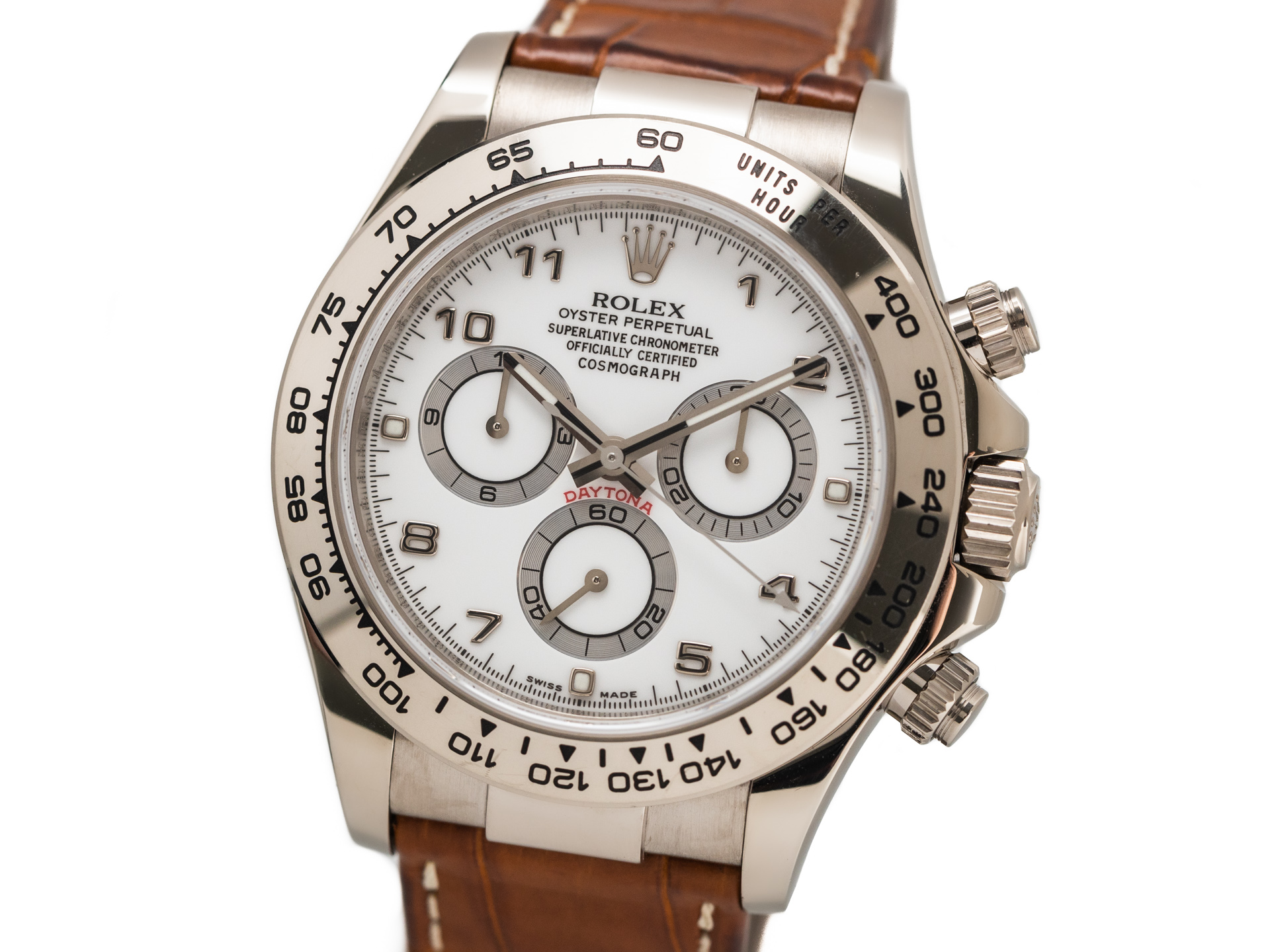 Rolex Daytona Cosmograph Ref 116519 18K White Gold Box Papers Bj 2007