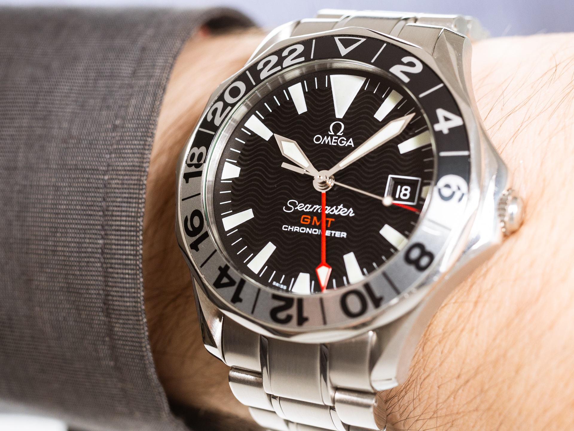 Omega seamaster 300 deals gmt 50th anniversary